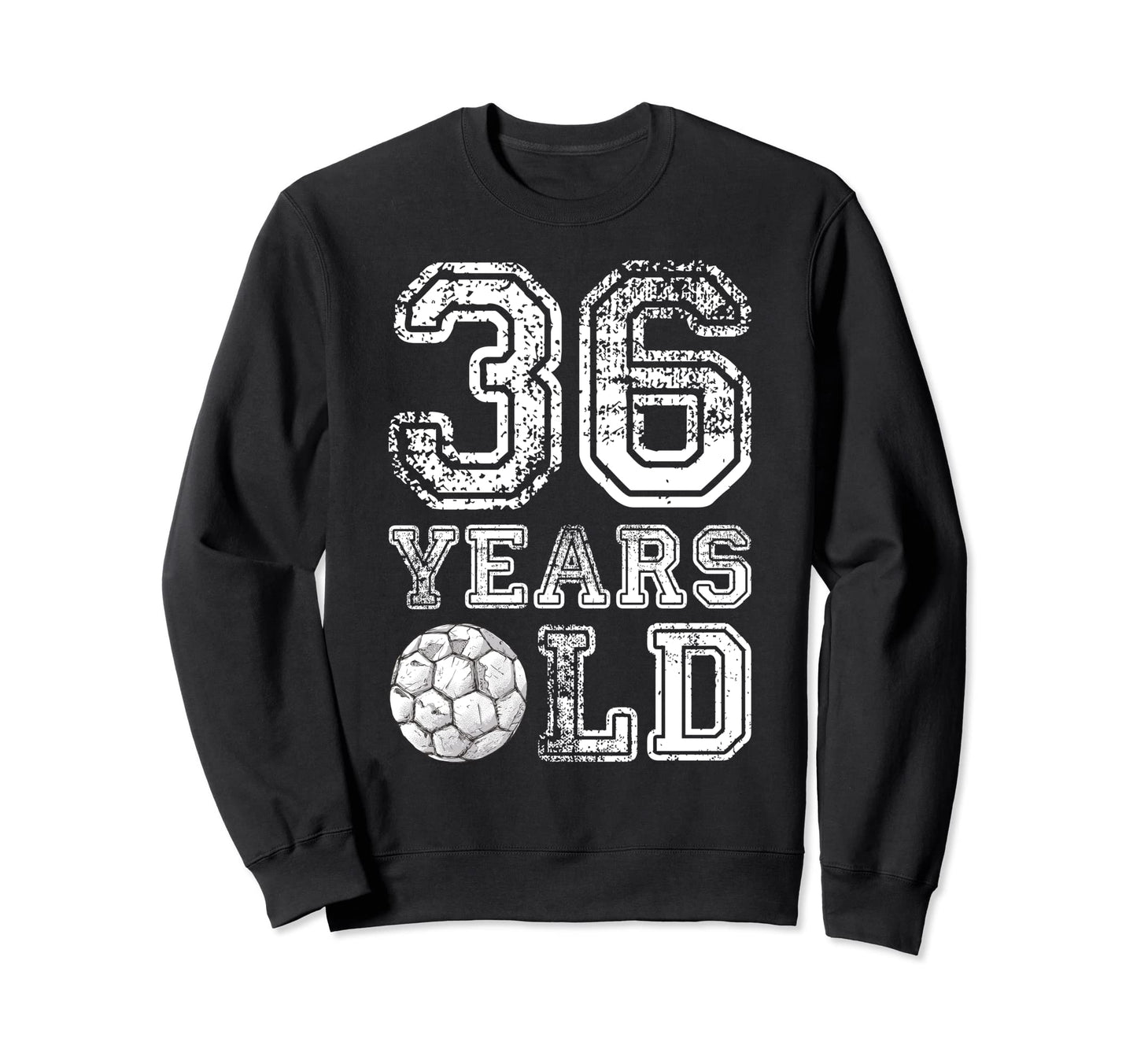 36 Years Old Soccer Sports Sweatshirt - Minimalist Print Men Women - T-Shirt, Sweatshirt, Hoodie
