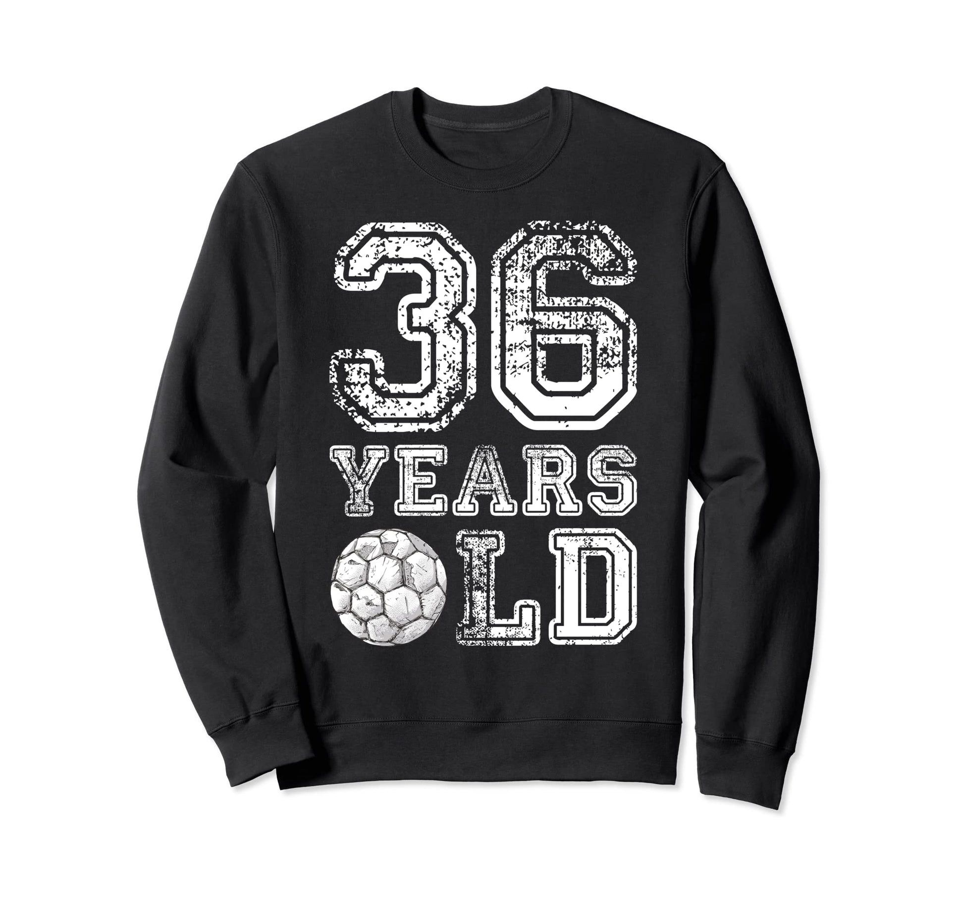 36 Years Old Soccer Sports Sweatshirt - Minimalist Print Men Women - T-Shirt, Sweatshirt, Hoodie