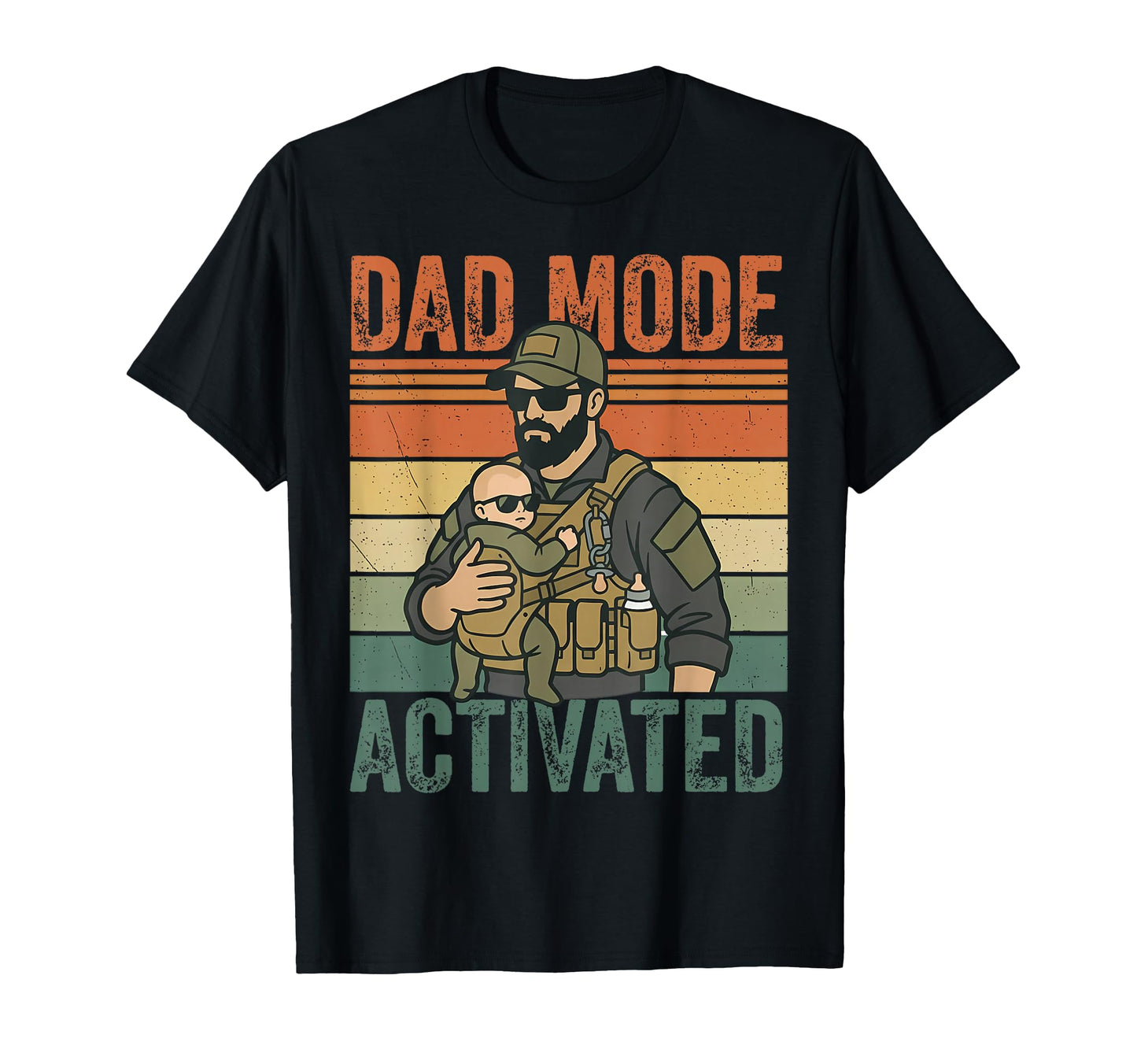 Dad Mode Activated Tactical Dad T-Shirt - Graphic Print for Adults - T-Shirt, Sweatshirt, Hoodie