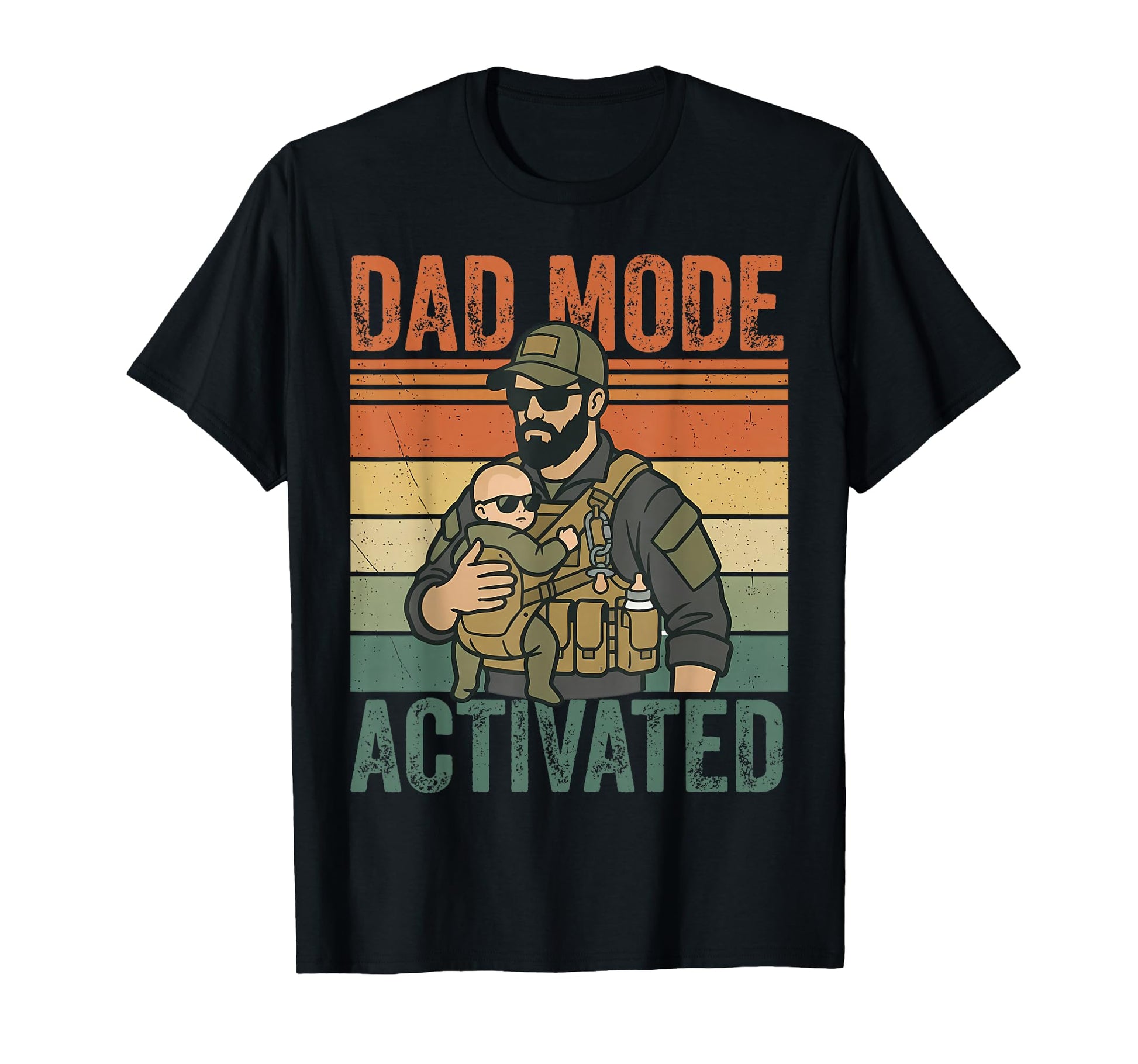Dad Mode Activated Tactical Dad T-Shirt - Graphic Print for Adults - T-Shirt, Sweatshirt, Hoodie