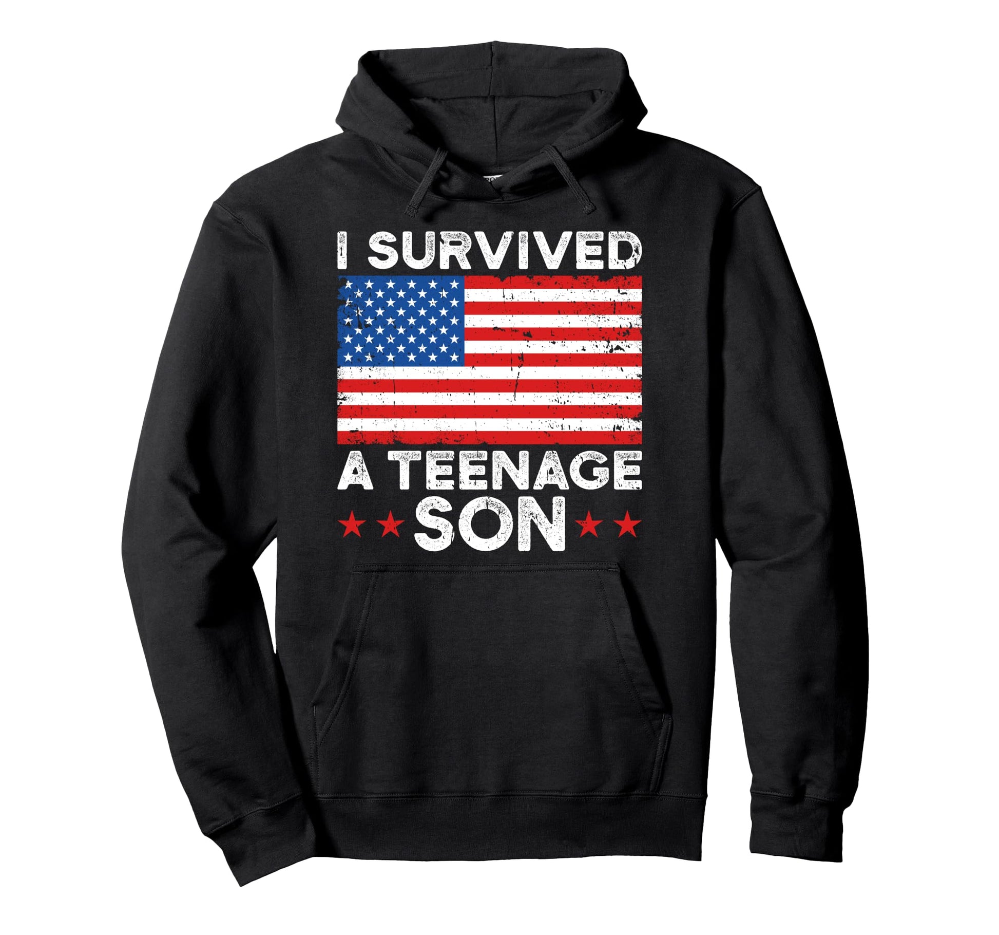 I Survived Teenage Son Parenting Mom Dad Hoodie - Trendy Graphic Men Women - T-Shirt, Sweatshirt, Hoodie