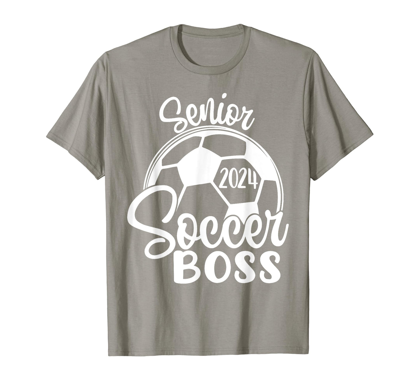 Senior Soccer Boss 2024 Class 2024 Soccer T-Shirt - Graphic Print Men Women - T-Shirt, Sweatshirt, Hoodie