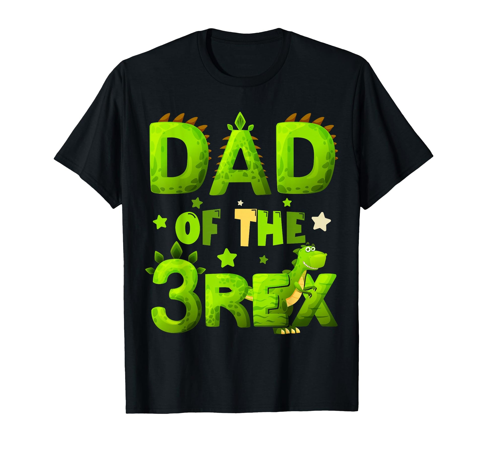 Dad Three Rex Birthday Dinosaur T-Shirt - Aesthetic Graphic for Adults - T-Shirt, Sweatshirt, Hoodie