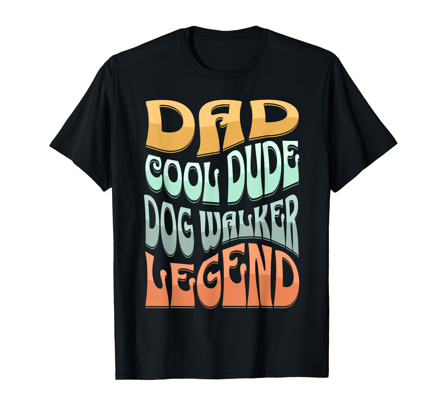Dad Dog Walker Legend T-Shirt - Minimalist Print Men Women - T-Shirt, Sweatshirt, Hoodie