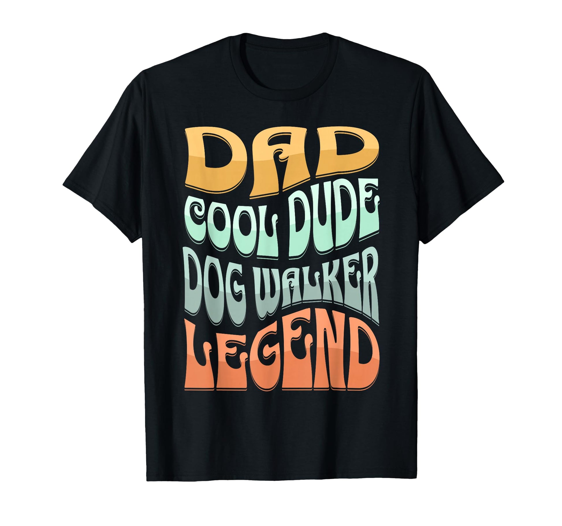 Dad Dog Walker Legend T-Shirt - Minimalist Print Men Women - T-Shirt, Sweatshirt, Hoodie