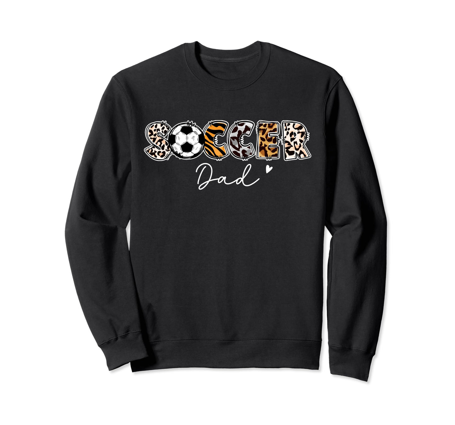 Soccer Dad Leopard Family Matching Sweatshirt - Custom Art Print Men Women - T-Shirt, Sweatshirt, Hoodie