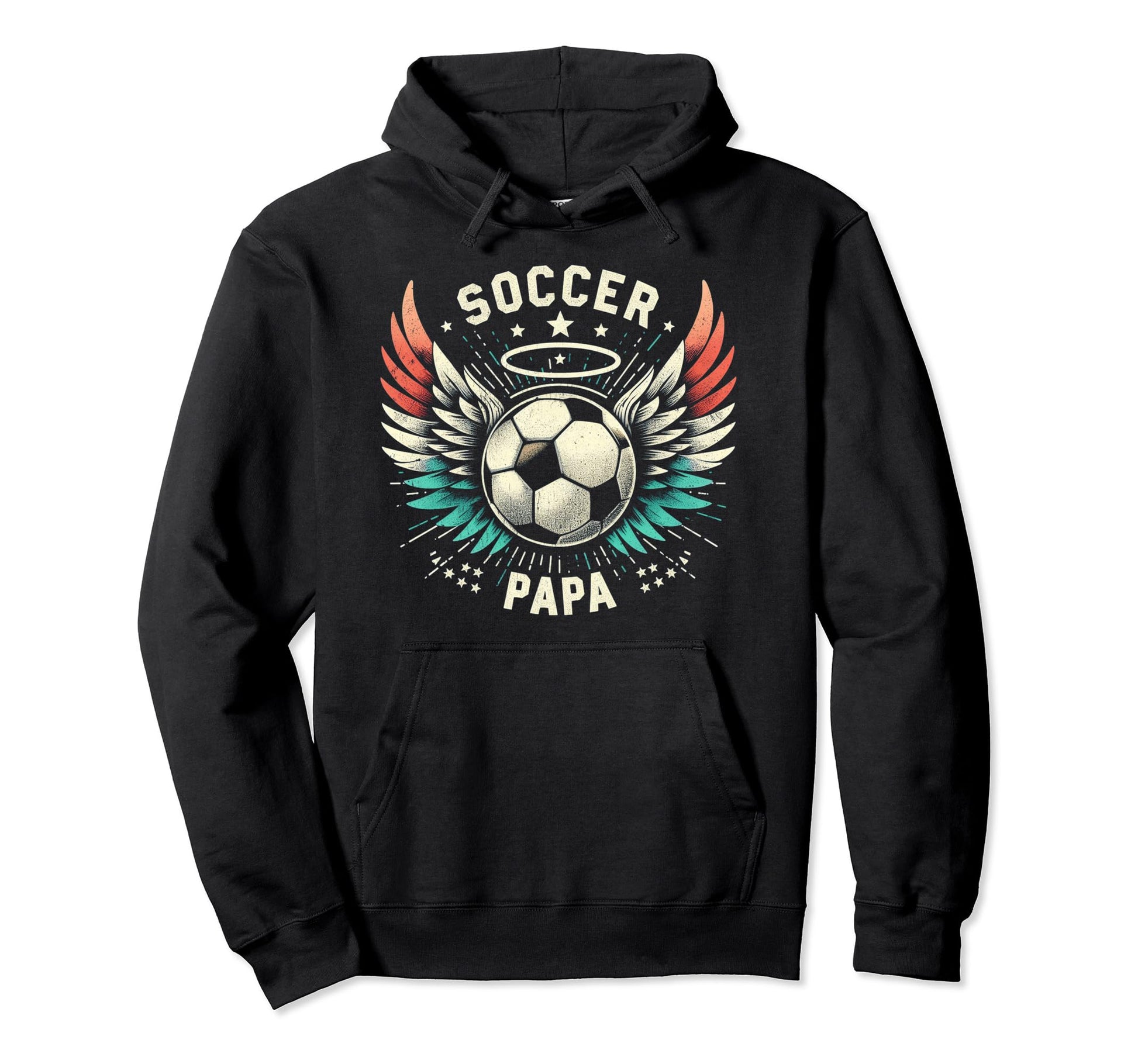 Soccer Papa Family Matching Dad Hoodie - Aesthetic Graphic Men Women - T-Shirt, Sweatshirt, Hoodie