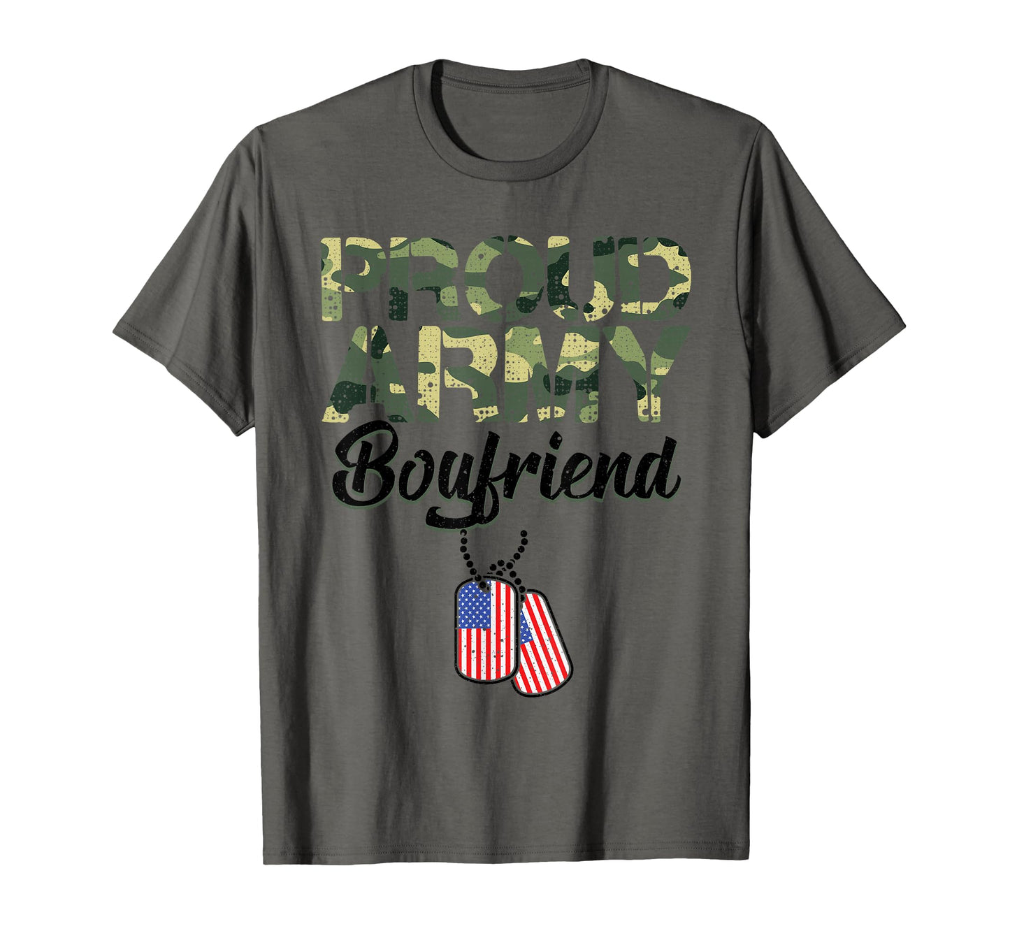 Funny Proud Army Boyfriend Military T-Shirt - Novelty Apparel for Adults - T-Shirt, Sweatshirt, Hoodie