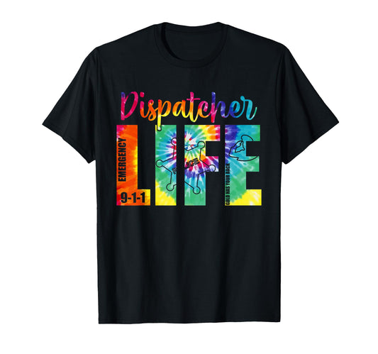 911 Police Emergency Dispatcher Tie T-Shirt - Novelty Apparel Men Women - T-Shirt, Sweatshirt, Hoodie