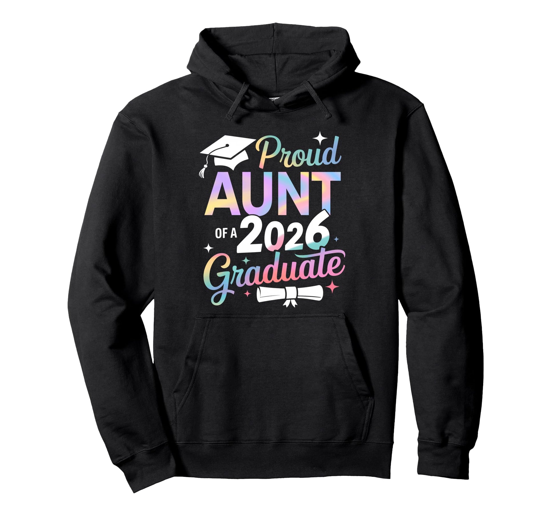 Proud Aunt Class 2026 Graduate Senior Hoodie - Unique Graphic Unisex - T-Shirt, Sweatshirt, Hoodie
