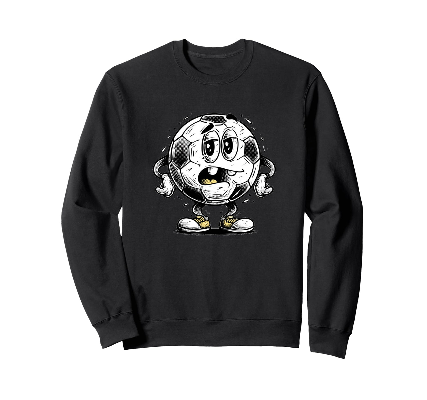 Funny Cartoon Ball Costume Soccer Sweatshirt - Trendy Graphic for Adults - T-Shirt, Sweatshirt, Hoodie