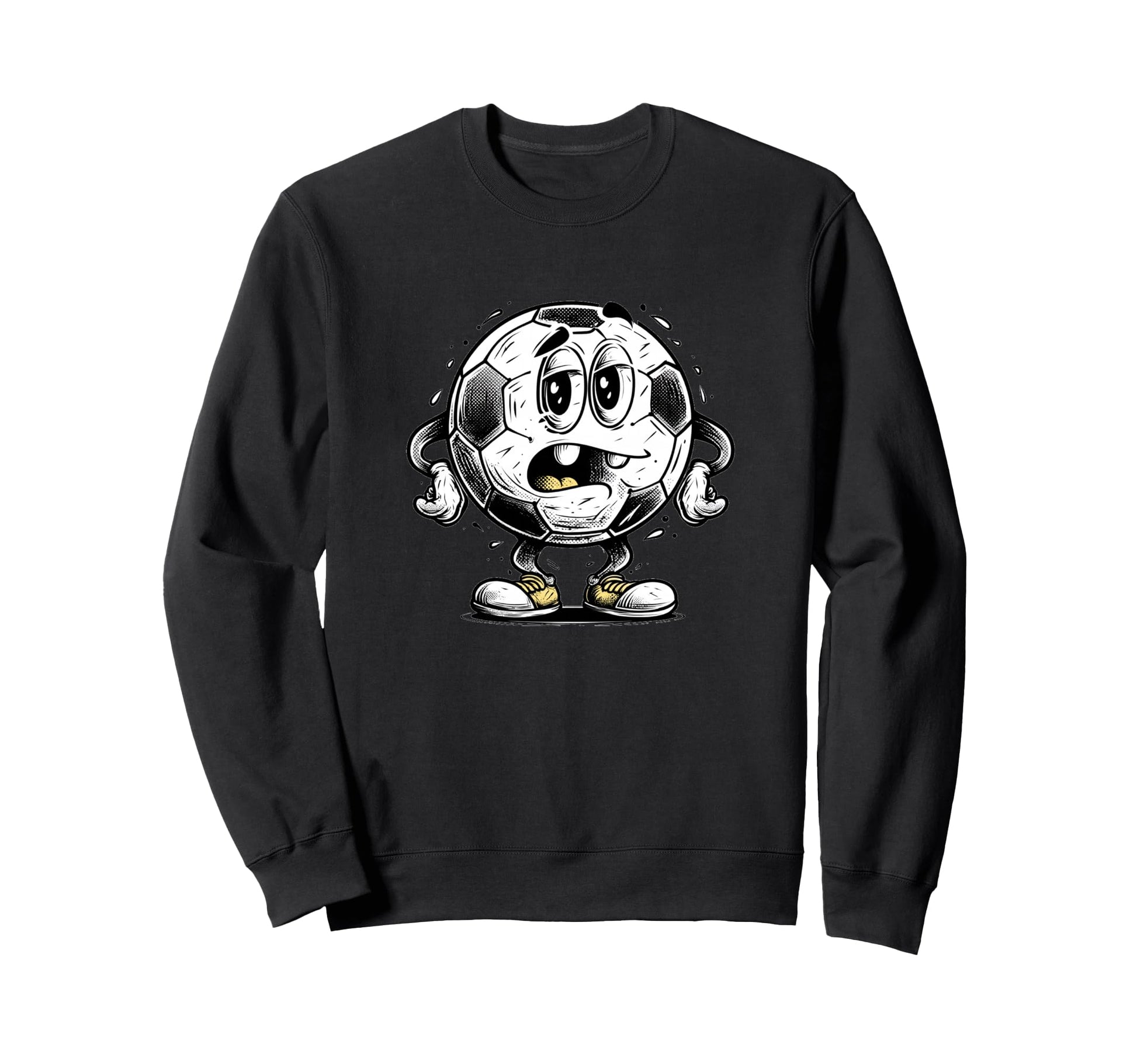 Funny Cartoon Ball Costume Soccer Sweatshirt - Trendy Graphic for Adults - T-Shirt, Sweatshirt, Hoodie