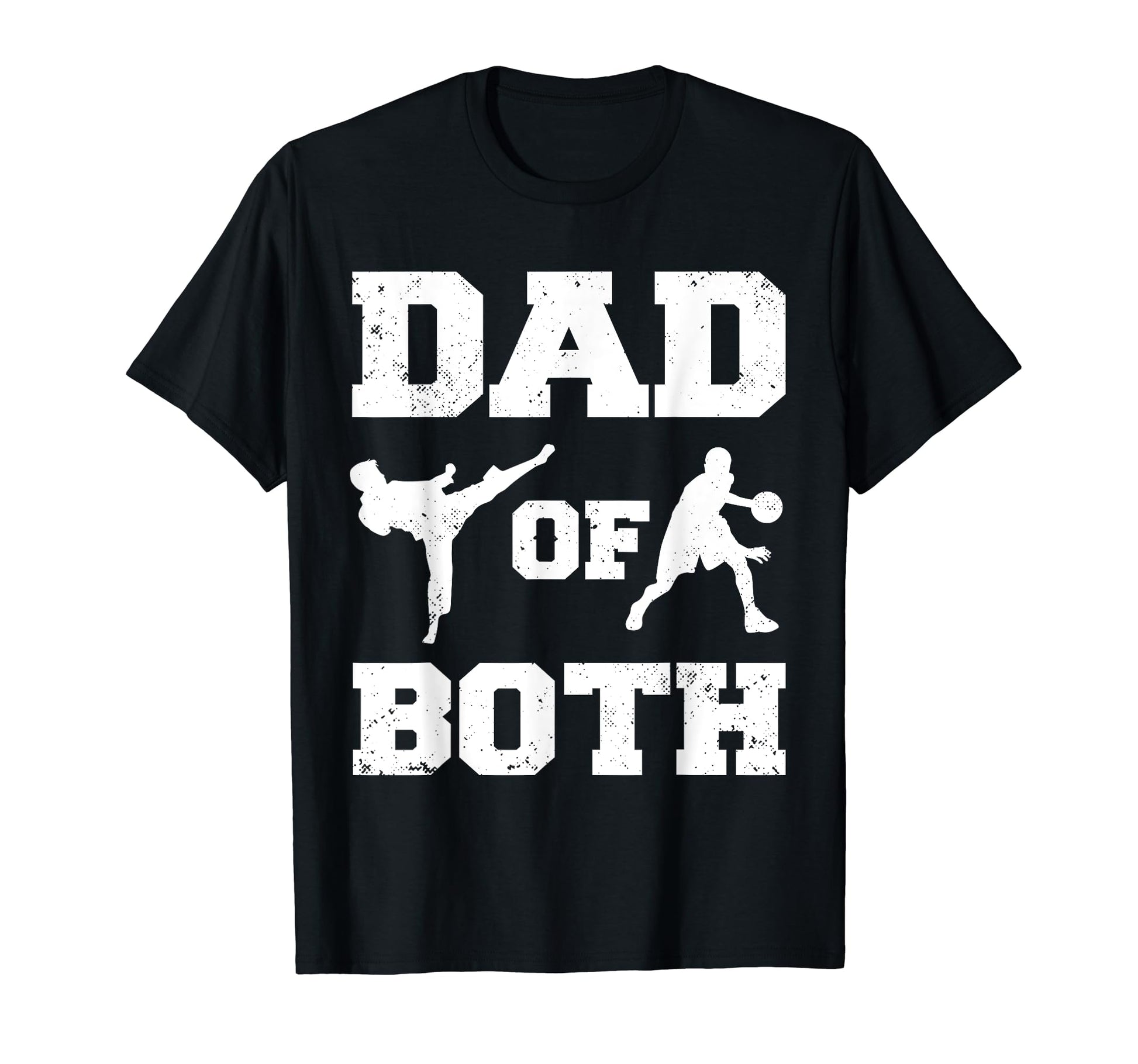 Dad Both Funny Taekwondo Basketball T-Shirt - Aesthetic Graphic for Adults - T-Shirt, Sweatshirt, Hoodie