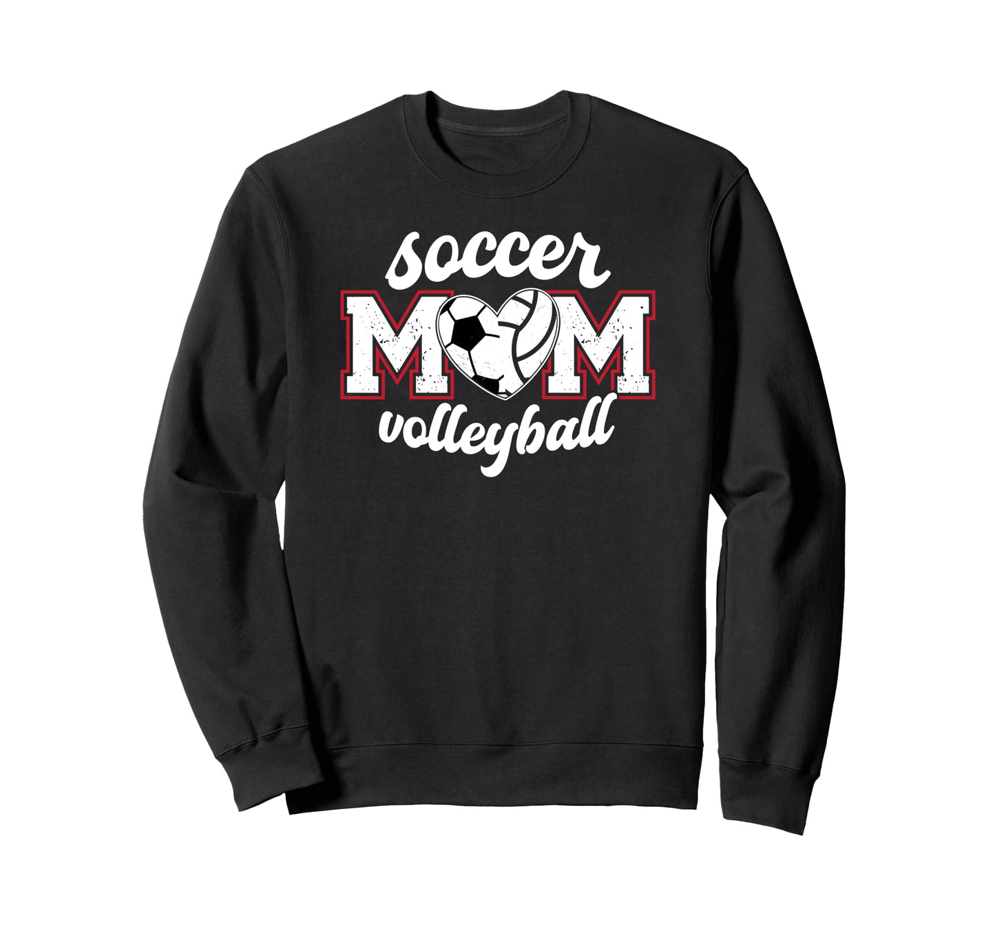 Soccer Volleyball Mom Ballers Sweatshirt - Trendy Graphic for Adults - T-Shirt, Sweatshirt, Hoodie