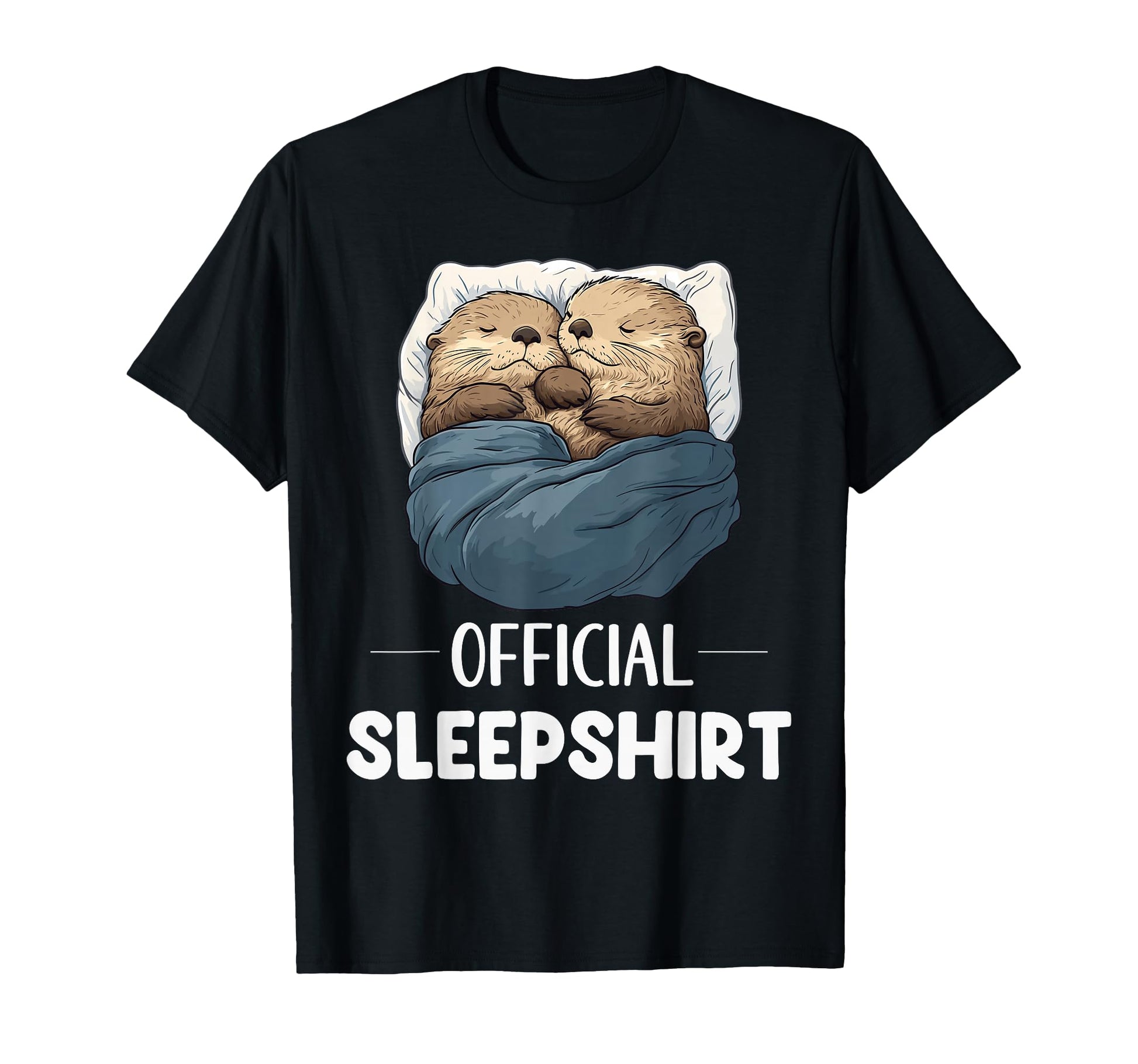 Sleepshirt Sleeping Sea Otter Animal T-Shirt - Novelty Apparel Unisex - T-Shirt, Sweatshirt, Hoodie