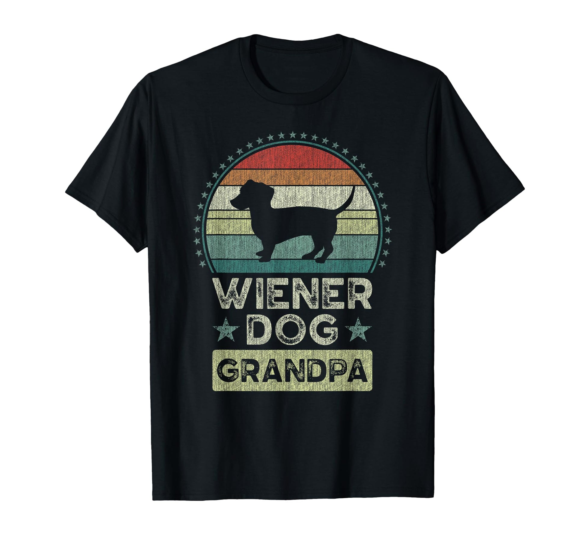 Wiener Dog Grandpa Fathers Day T-Shirt - Aesthetic Graphic for Adults - T-Shirt, Sweatshirt, Hoodie