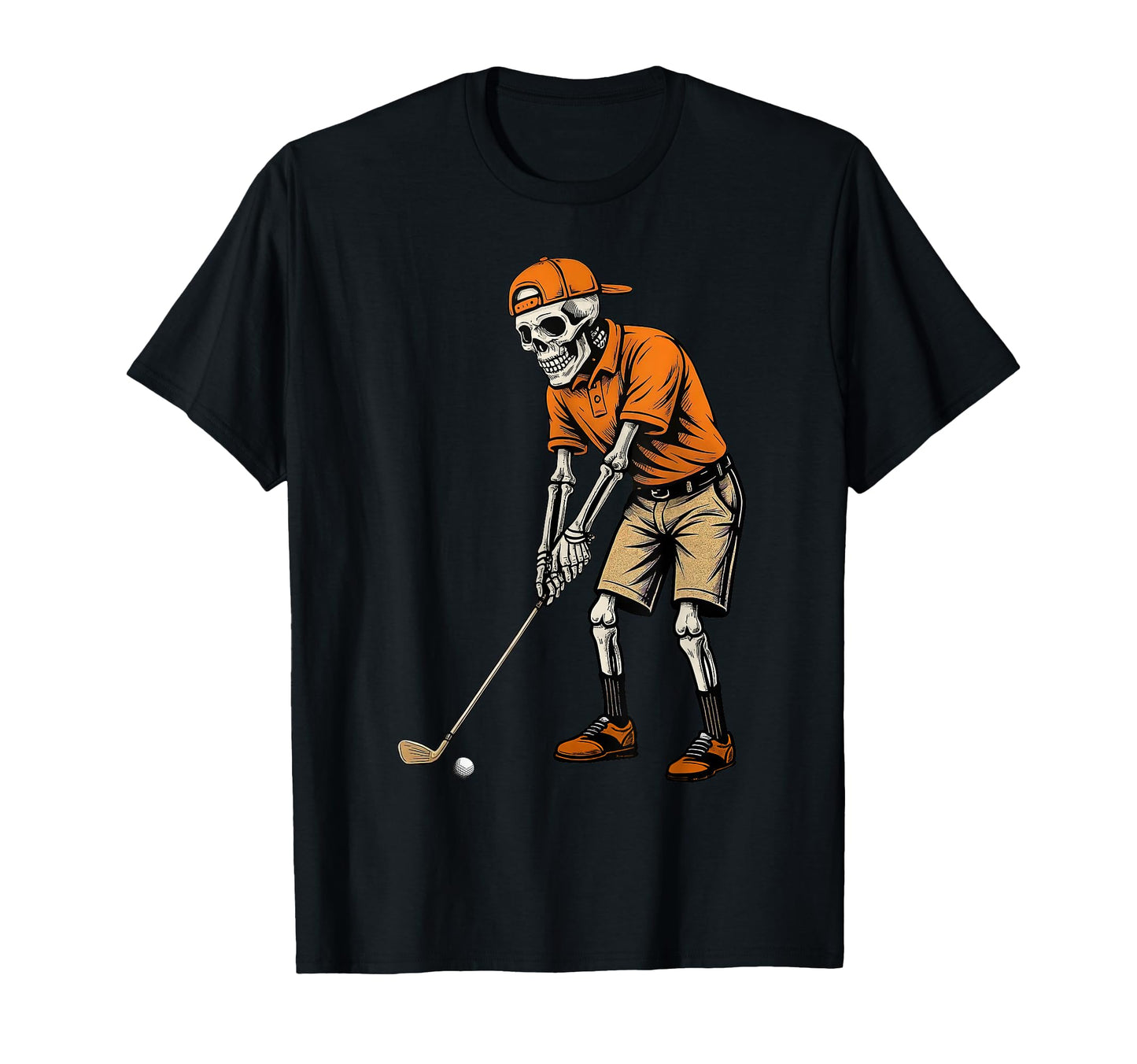 Skeleton Golf Halloween Shirts Golfer T-Shirt - Graphic Print for Adults - T-Shirt, Sweatshirt, Hoodie