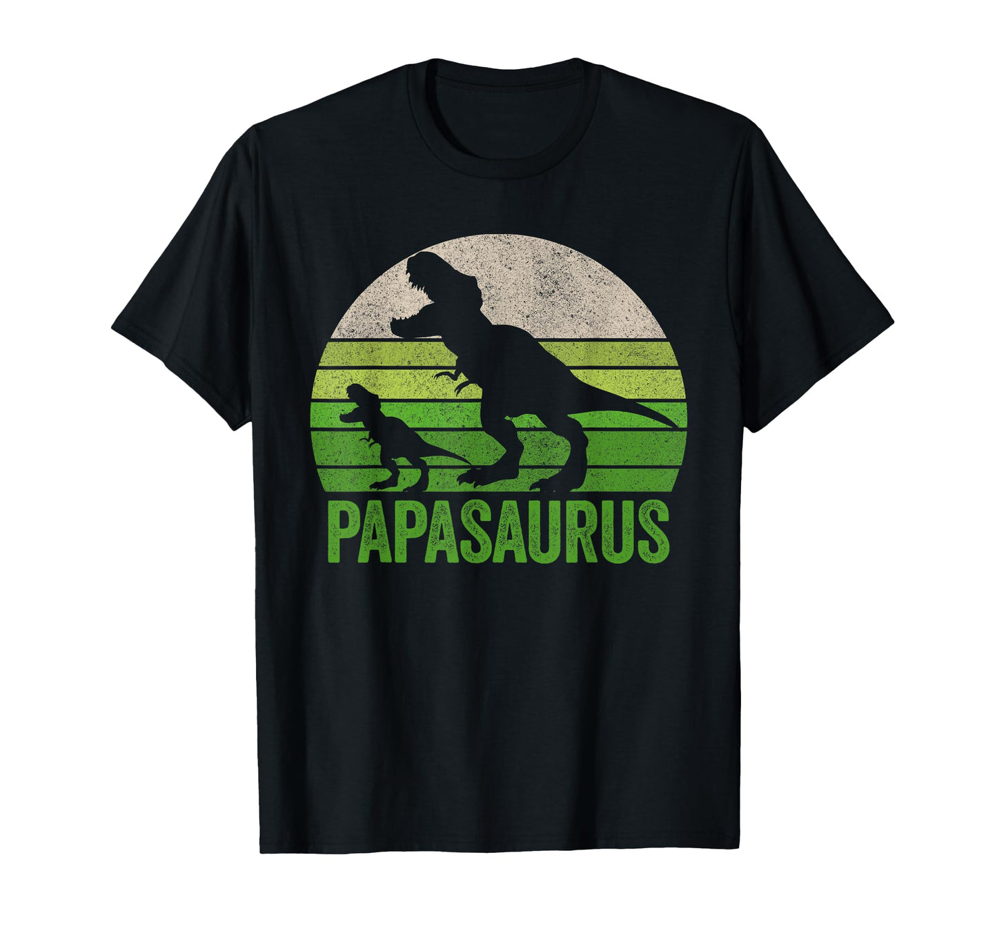 Papasaurus Dad Funny Papa Two Dinosaurs T-Shirt - Graphic Print Unisex - T-Shirt, Sweatshirt, Hoodie