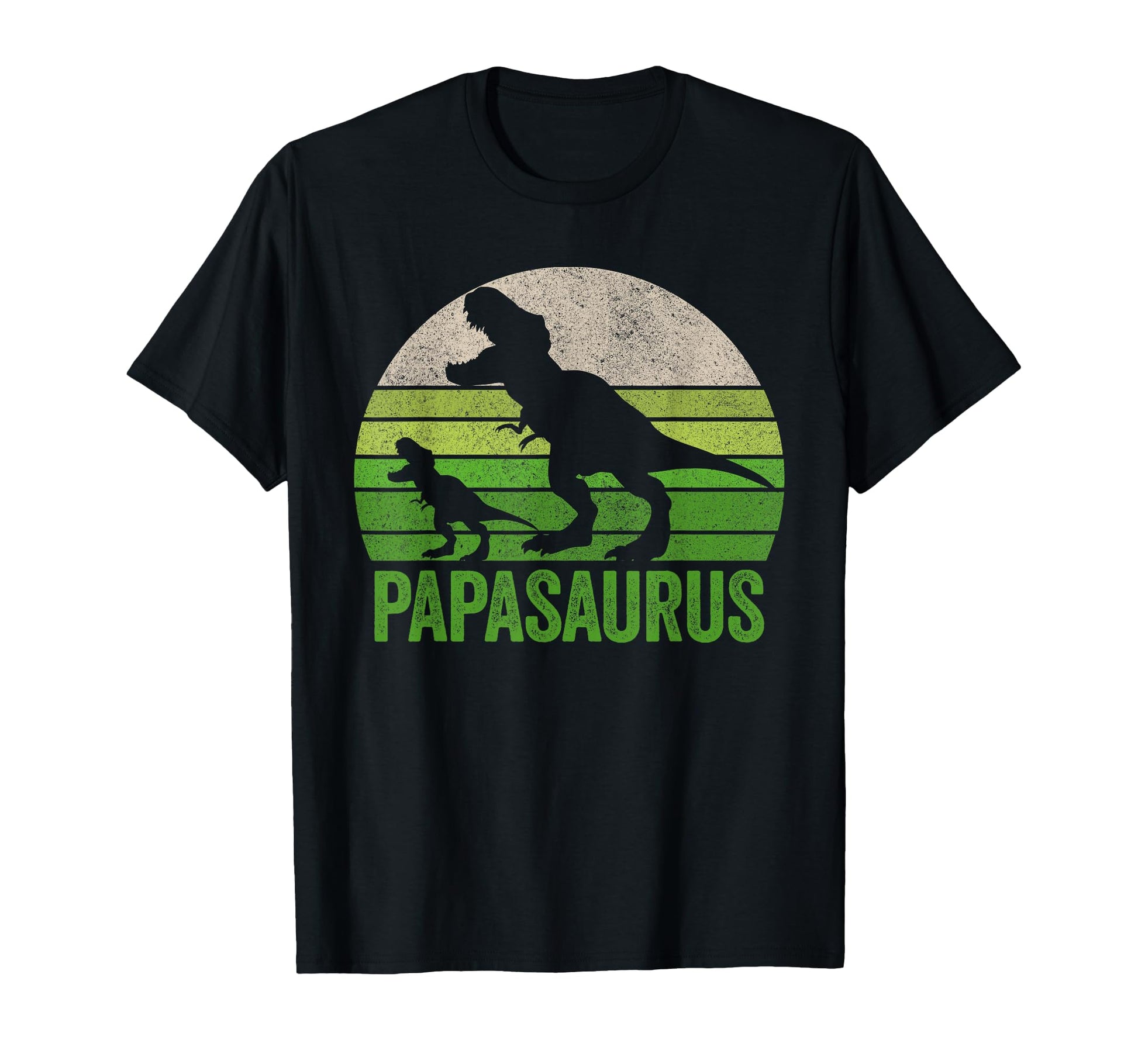 Papasaurus Dad Funny Papa Two Dinosaurs T-Shirt - Graphic Print Unisex - T-Shirt, Sweatshirt, Hoodie