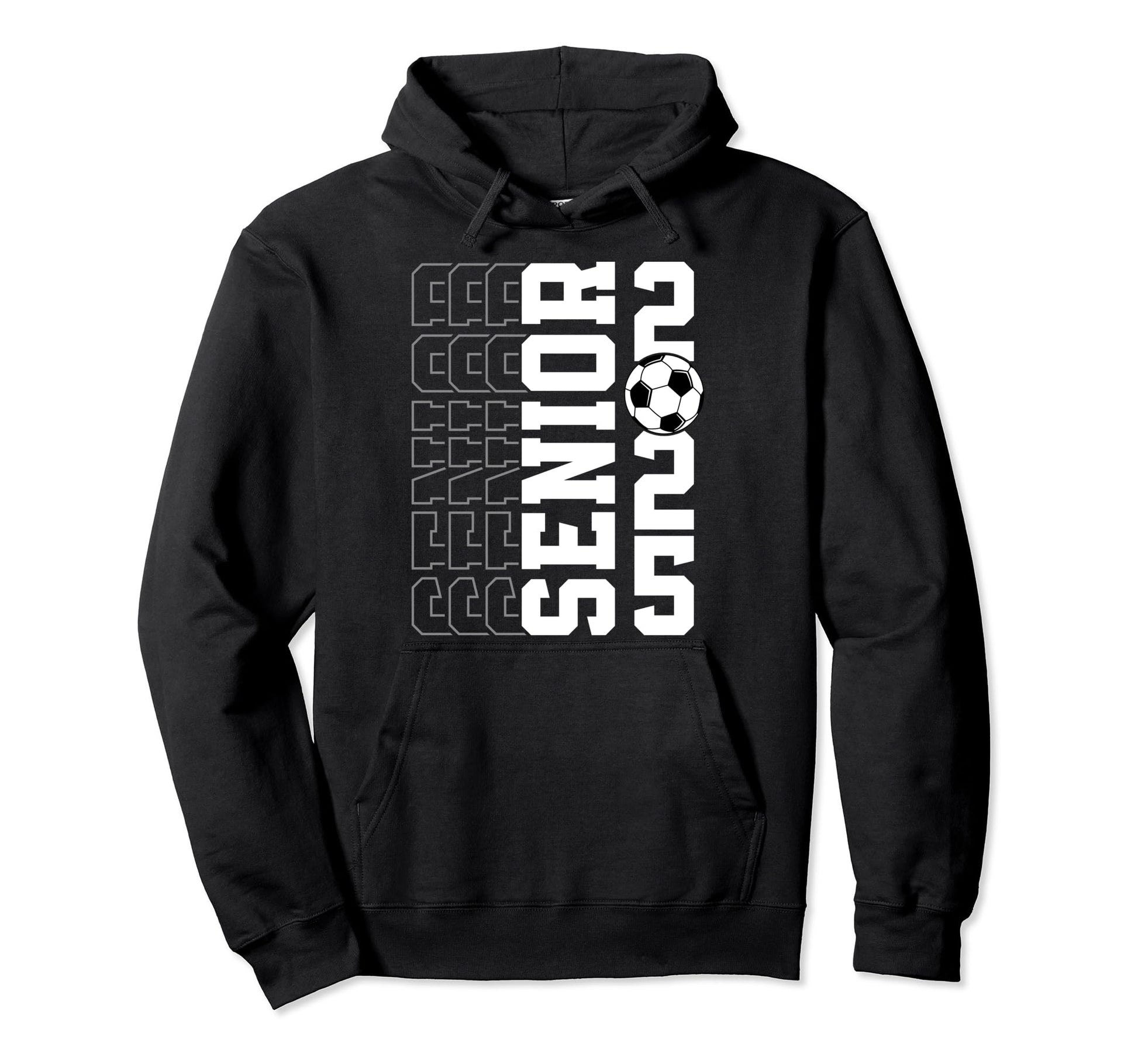 Class 2025 Graduation Senior Soccer Hoodie - Aesthetic Graphic Men Women - T-Shirt, Sweatshirt, Hoodie