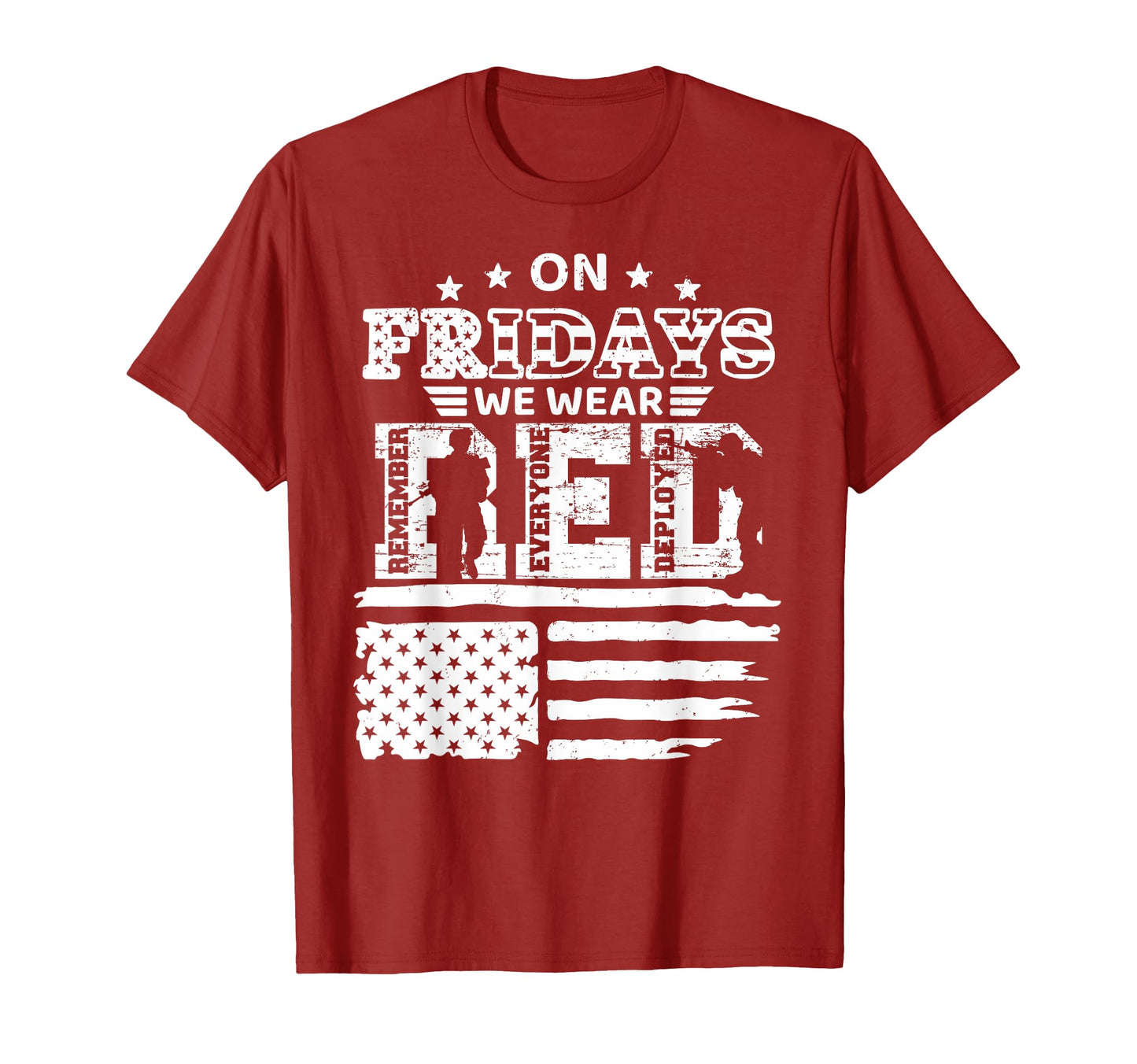 Friday We Wear Red Friday Military T-Shirt - Trendy Graphic Men Women - T-Shirt, Sweatshirt, Hoodie