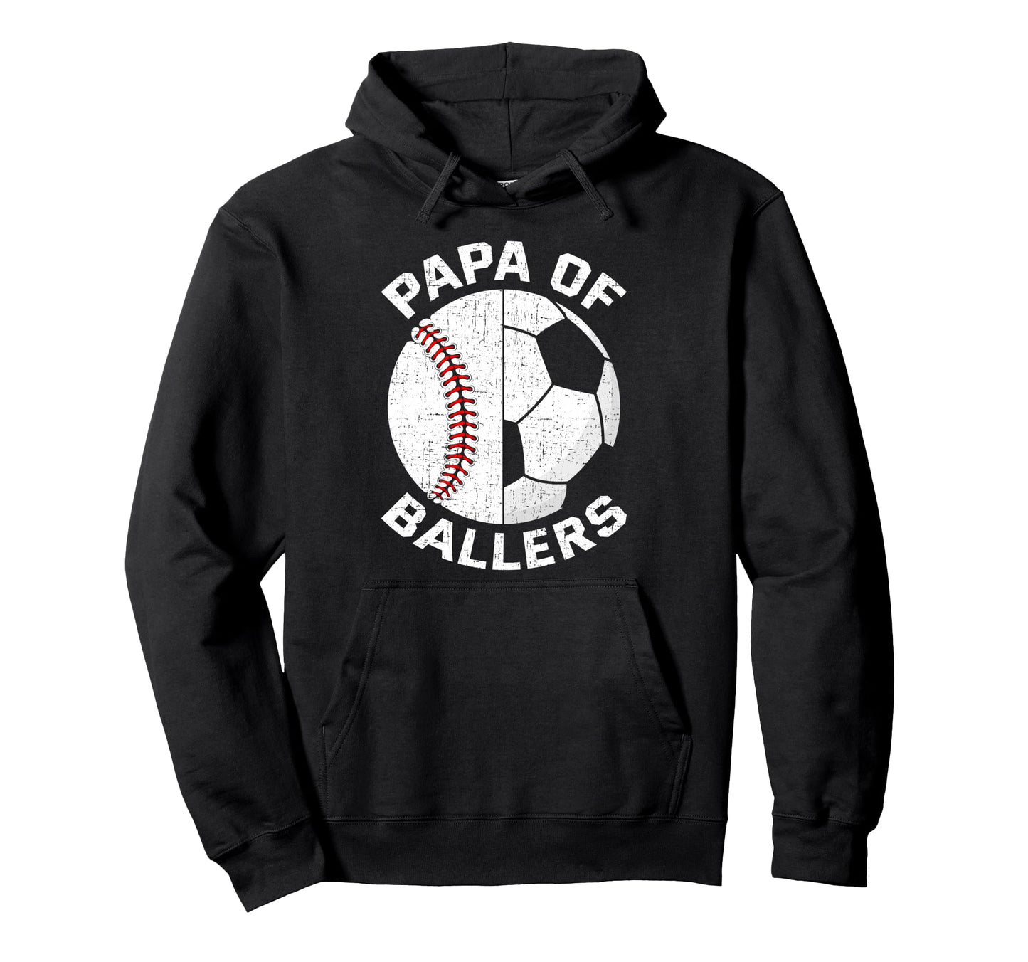 Funny Papa Son Daughter Ballers Hoodie - Novelty Apparel Men Women - T-Shirt, Sweatshirt, Hoodie