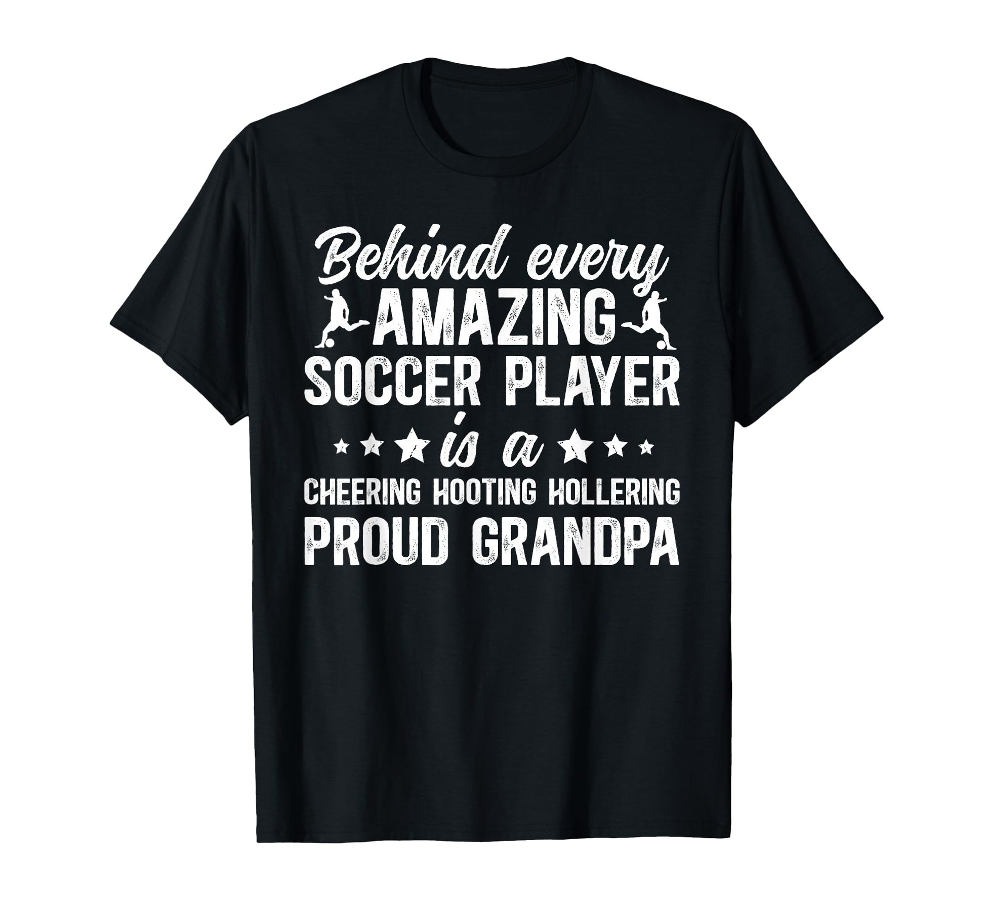 Proud Grandpa Soccer Player T-Shirt - Casual Everyday Wear Unisex - T-Shirt, Sweatshirt, Hoodie