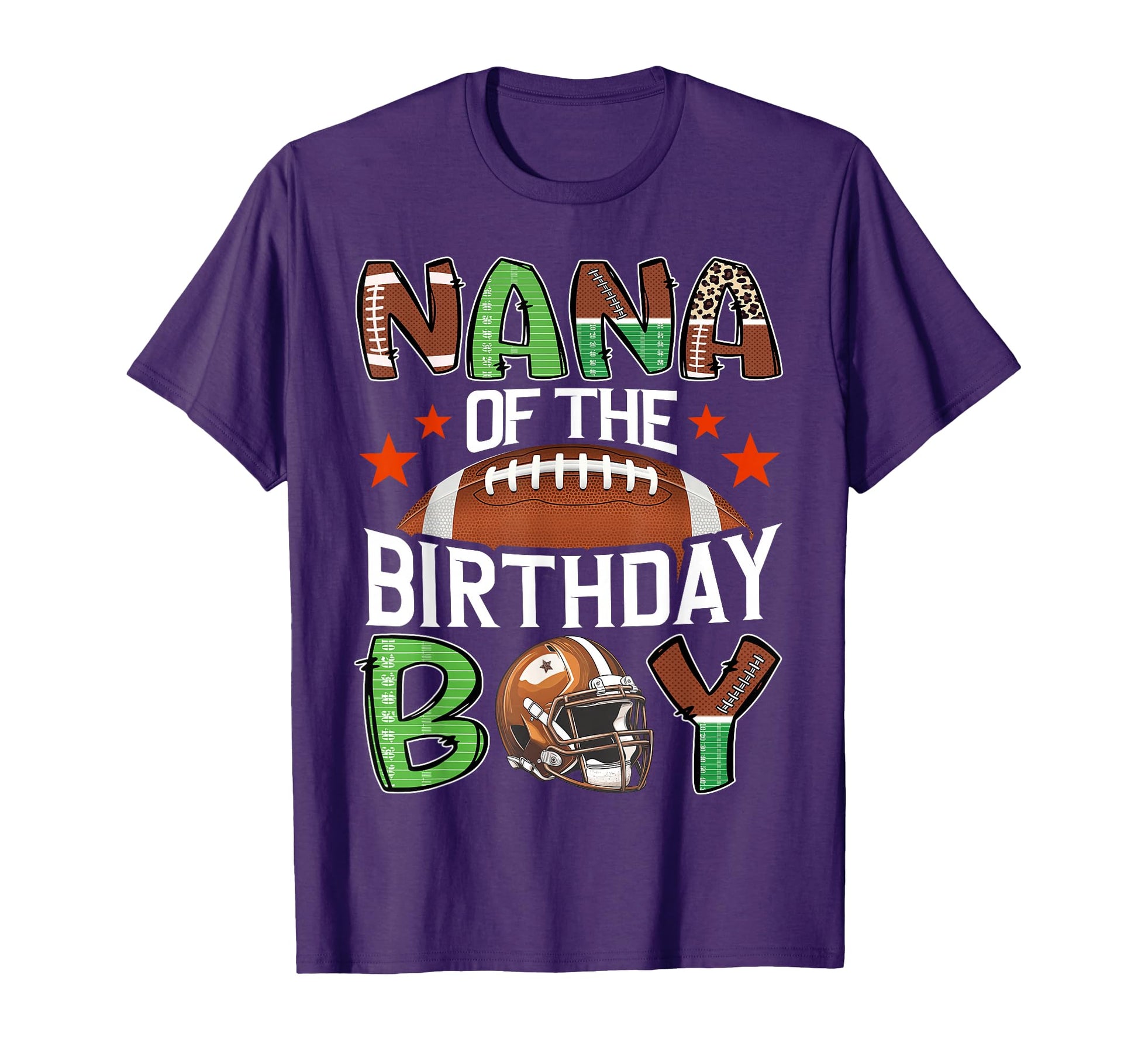 Nana Birthday Game Day Football T-Shirt - Streetwear Style Unisex - T-Shirt, Sweatshirt, Hoodie