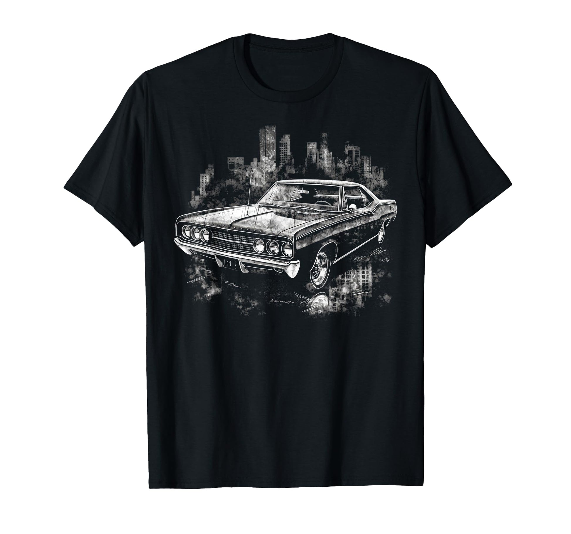Muscle Car Dad Birthday Father T-Shirt - Graphic Print for Adults - T-Shirt, Sweatshirt, Hoodie