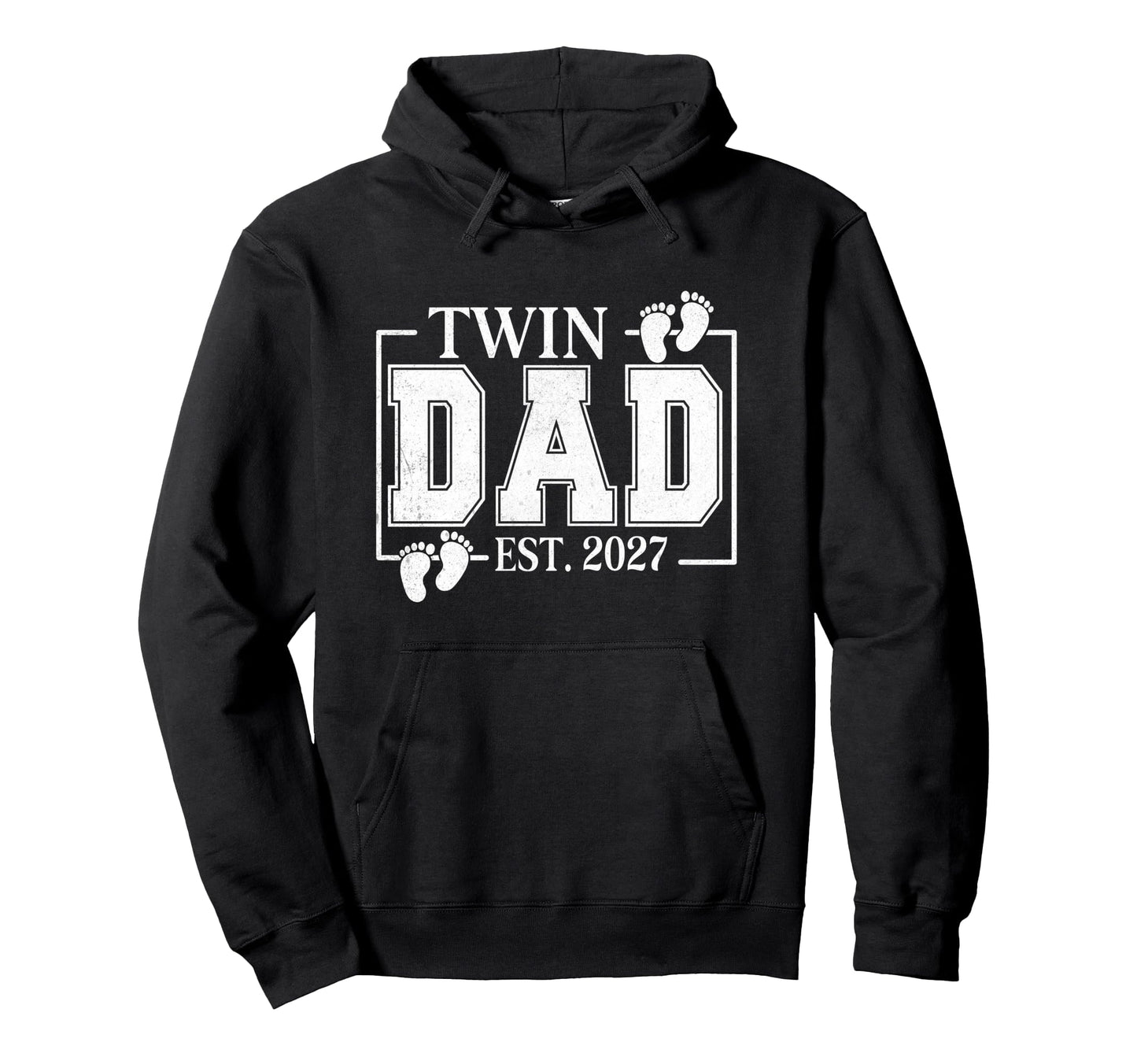 Twin Dad Est 2027 Daddy Fathers Day Hoodie - Streetwear Style Men Women - T-Shirt, Sweatshirt, Hoodie
