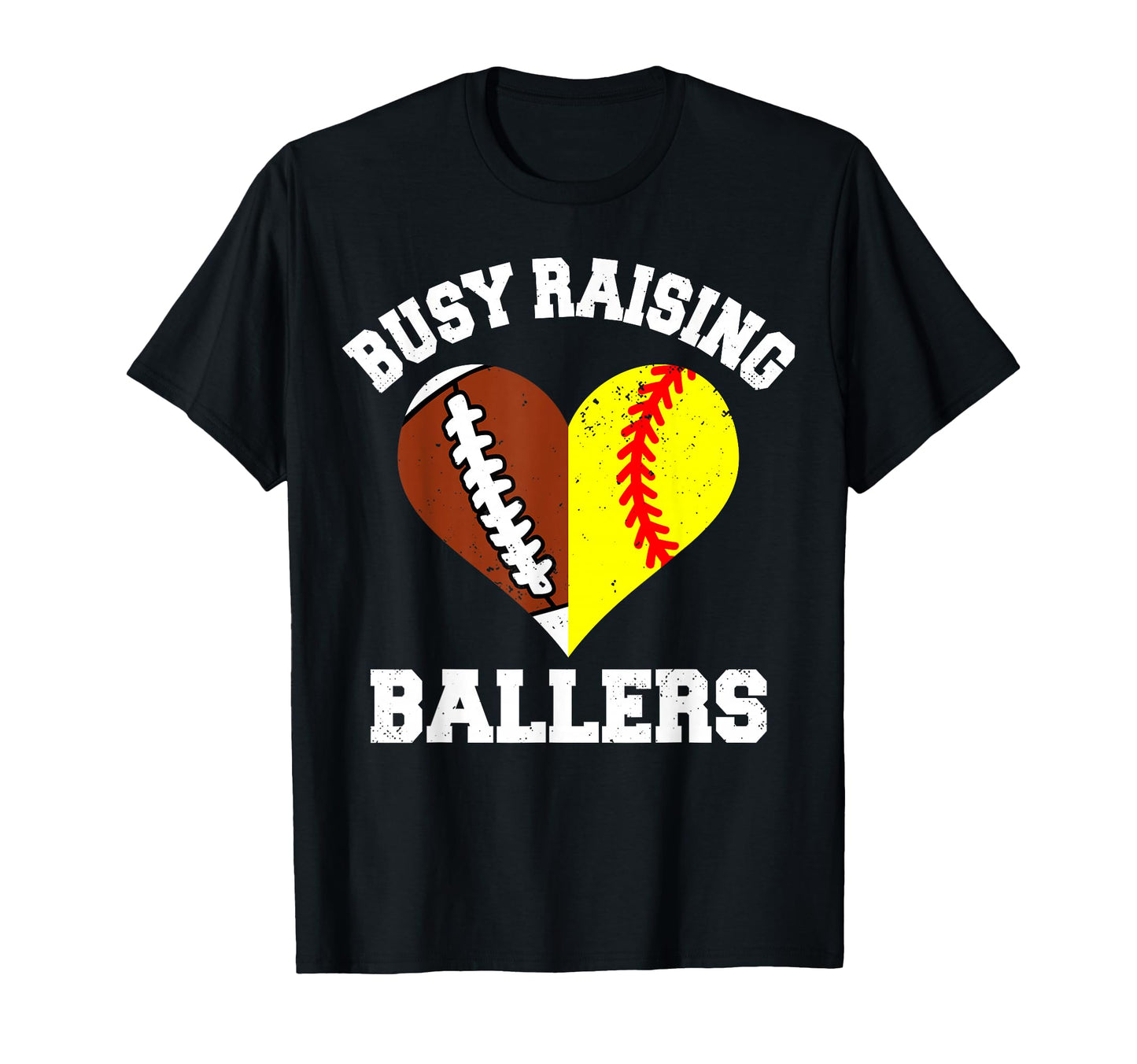 Busy Raising Ballers Football T-Shirt - Novelty Apparel for Adults - T-Shirt, Sweatshirt, Hoodie