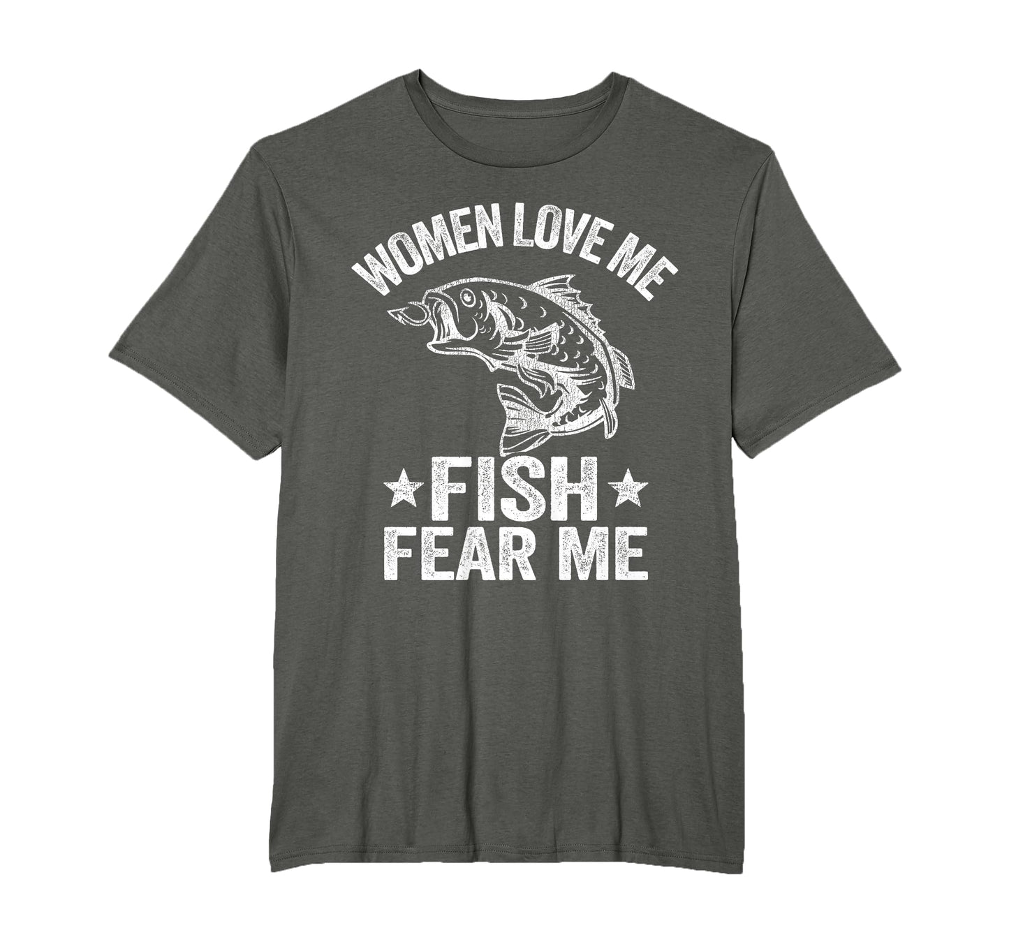 Love Me Fish Fear Me Funny Bass Fishing T-Shirt - Novelty Apparel Men Women - T-Shirt, Sweatshirt, Hoodie