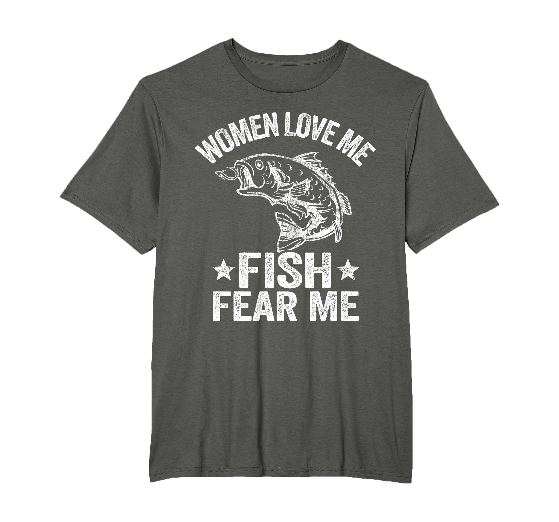 Love Me Fish Fear Me Funny Bass Fishing T-Shirt - Novelty Apparel Men Women - T-Shirt, Sweatshirt, Hoodie