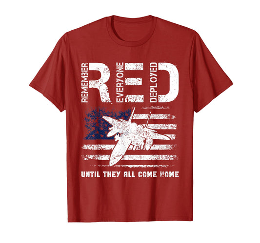 Air Force Usaf Us Flag Veteran Red T-Shirt - Streetwear Style Unisex - T-Shirt, Sweatshirt, Hoodie