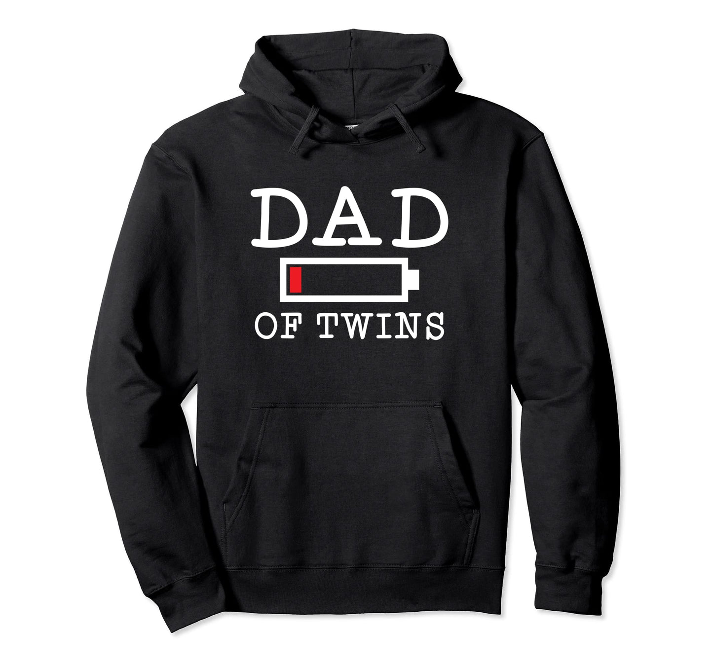Funny Dad Twins Low Battery Busy Hoodie - Aesthetic Graphic Men Women - T-Shirt, Sweatshirt, Hoodie