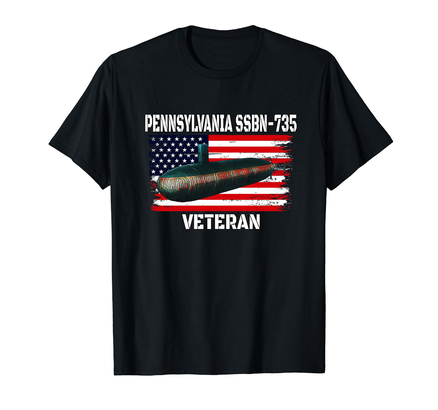 Submarine Uss Pennsylvania Ssbn 735 T-Shirt - Minimalist Print Men Women - T-Shirt, Sweatshirt, Hoodie