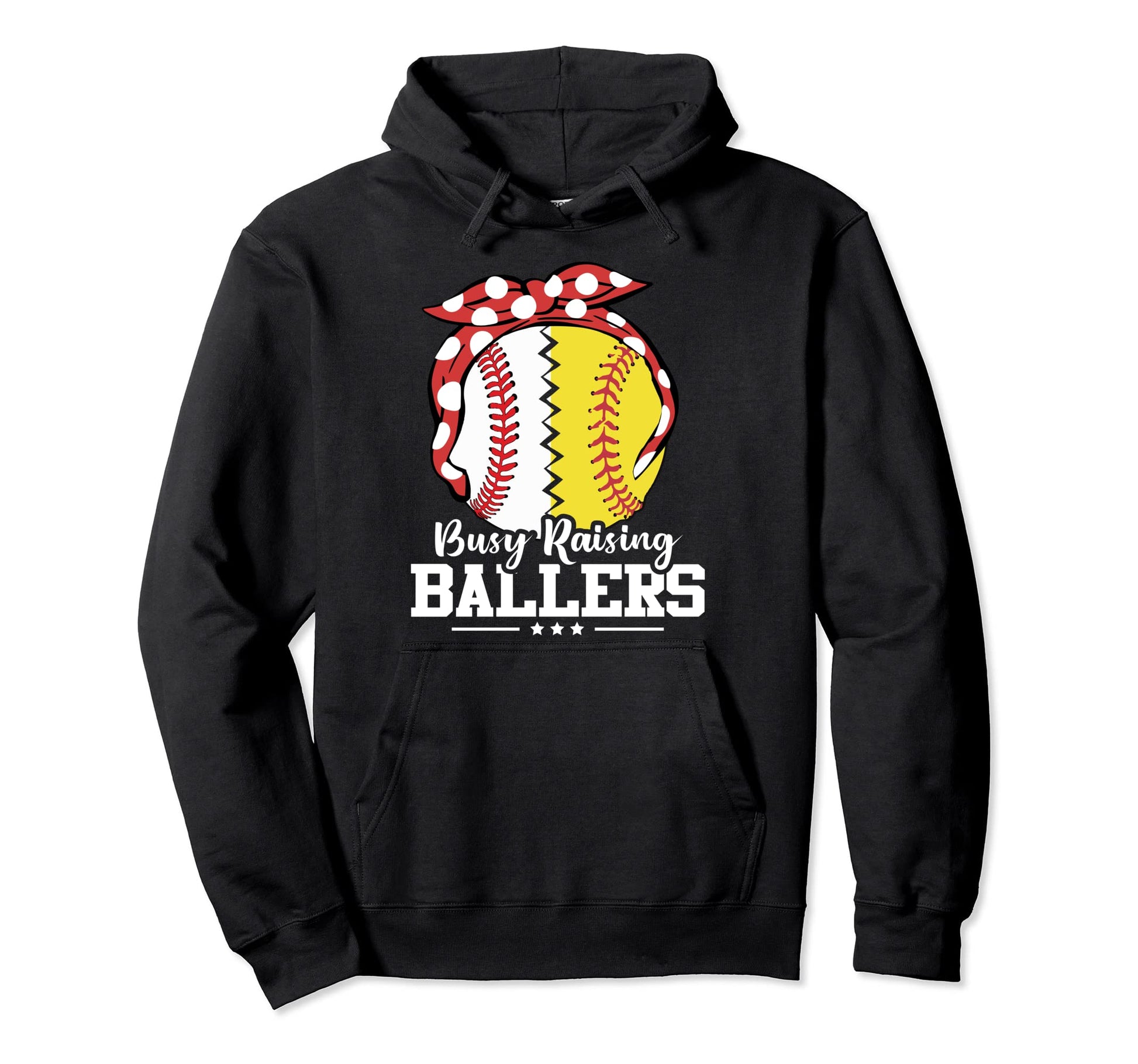 Baseball Player Busy Raising Ballers Mom Hoodie - Aesthetic Graphic Unisex - T-Shirt, Sweatshirt, Hoodie