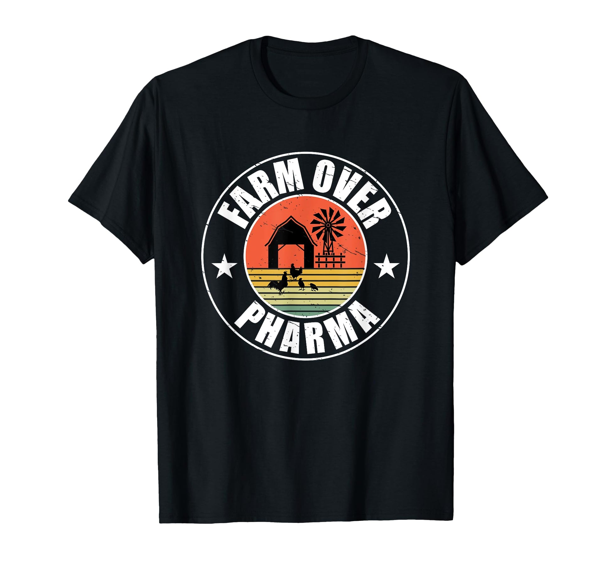 Farm Over Pharma Mom Dad Family Farming T-Shirt - Unique Graphic Unisex - T-Shirt, Sweatshirt, Hoodie