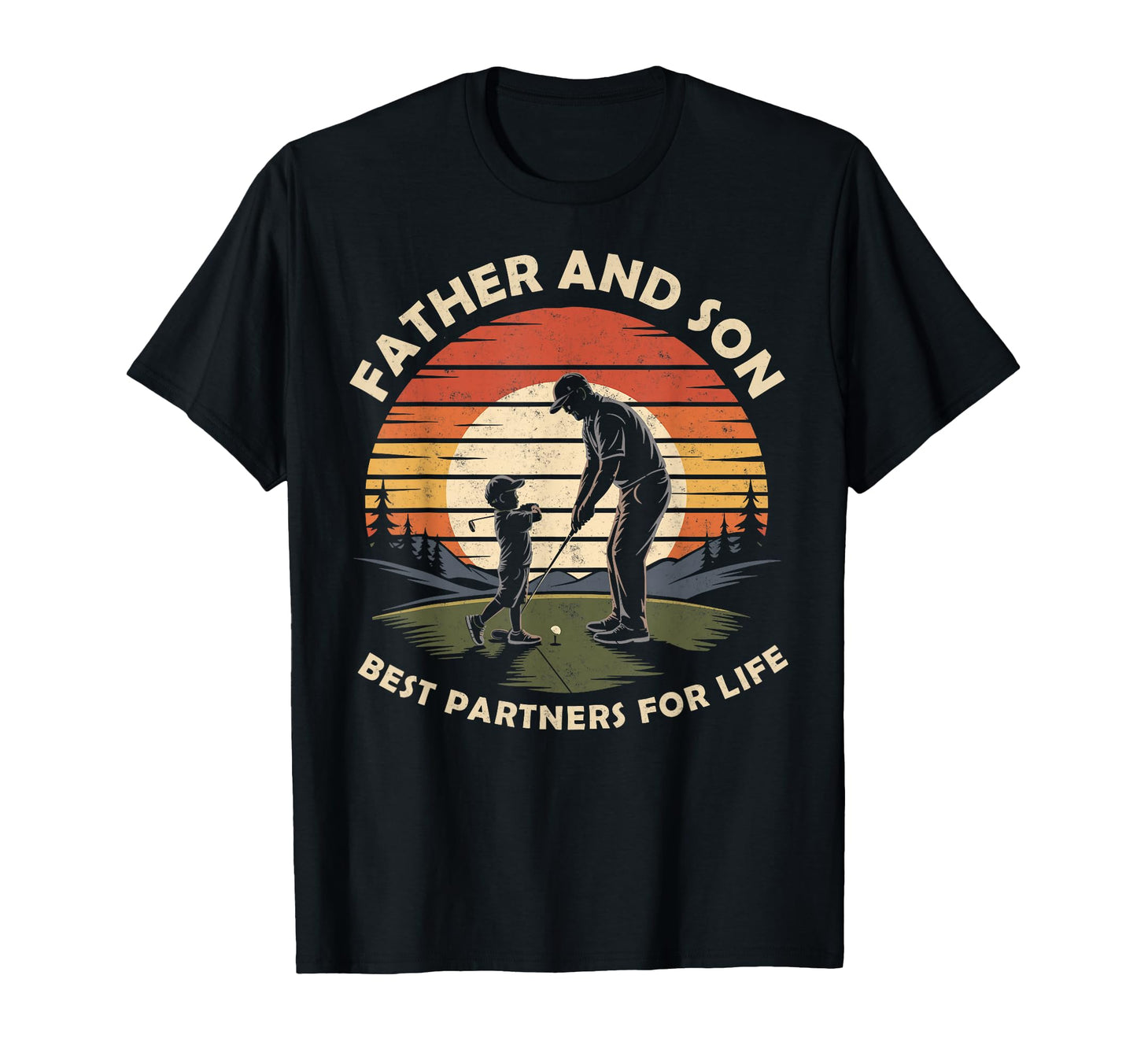Father Son Best Partners Life Golf T-Shirt - Minimalist Print Unisex - T-Shirt, Sweatshirt, Hoodie