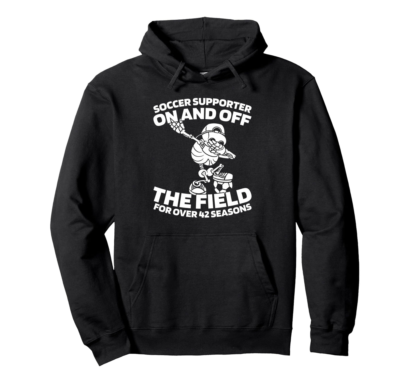 42Th Birthday Soccer Team Player Hoodie - Minimalist Print for Adults - T-Shirt, Sweatshirt, Hoodie