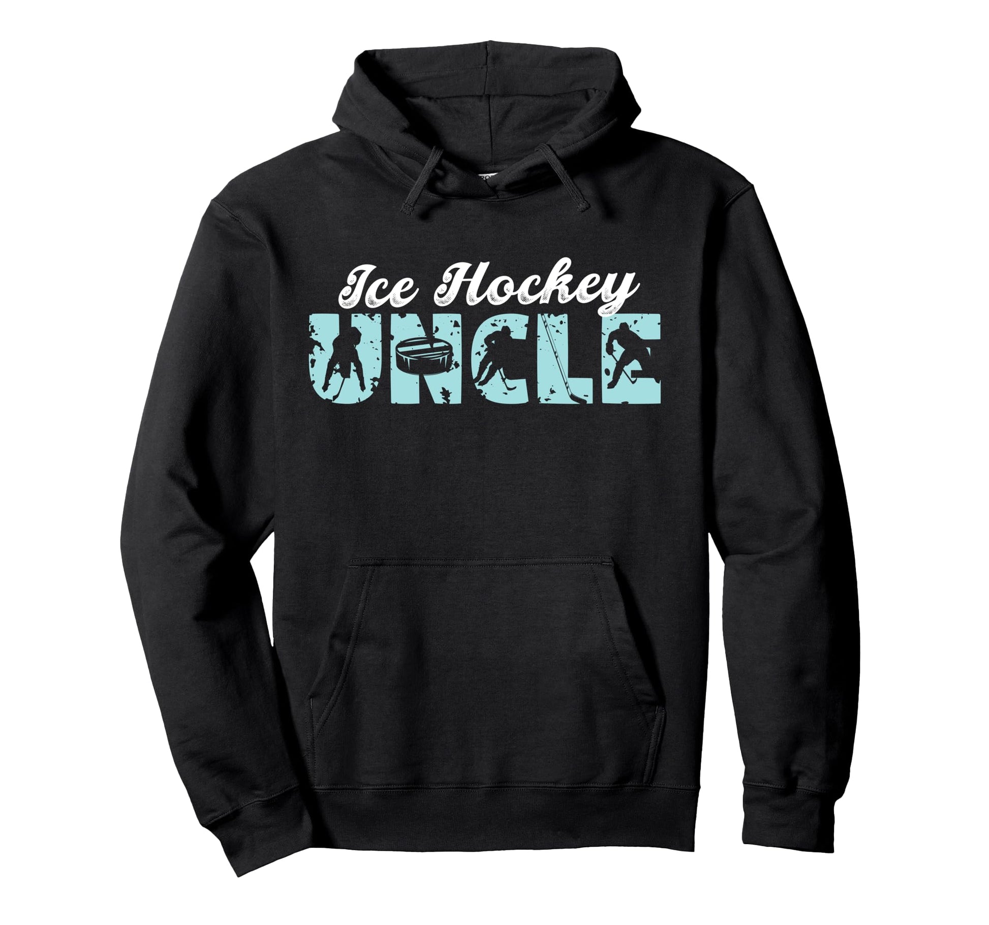 Ice Hockey Uncle Hockey Player Proud Hoodie - Novelty Apparel Men Women - T-Shirt, Sweatshirt, Hoodie