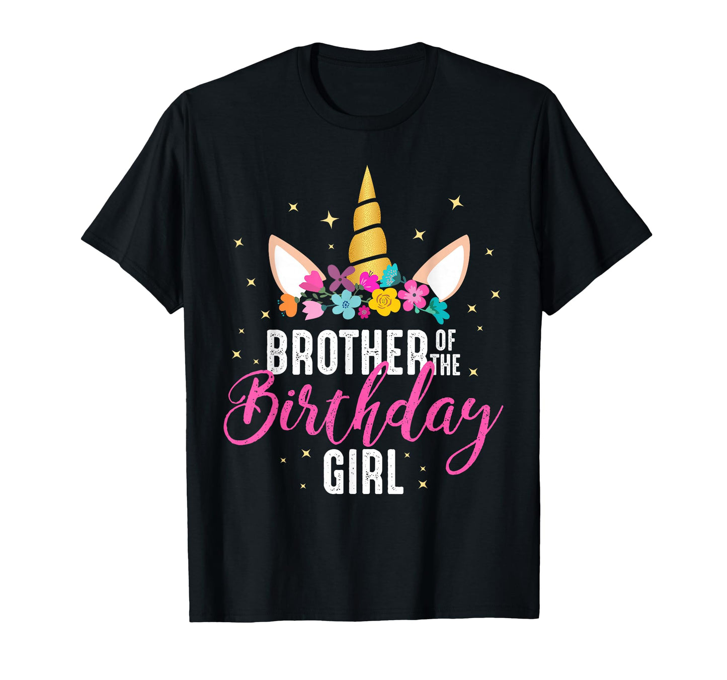 Brother Birthday Sibling Gift Unicorn T-Shirt - Minimalist Print Men Women - T-Shirt, Sweatshirt, Hoodie