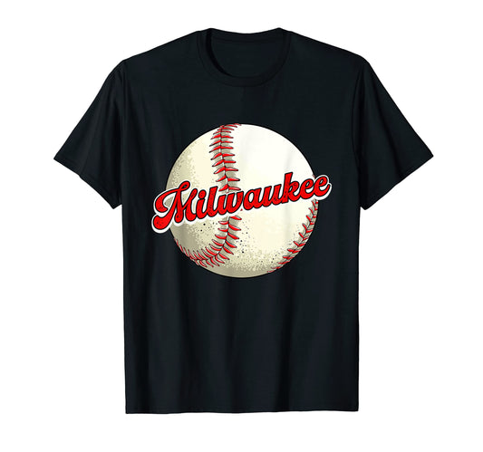 Baseball Lover Mom Dad Milwaukee T-Shirt - Unique Graphic Men Women - T-Shirt, Sweatshirt, Hoodie