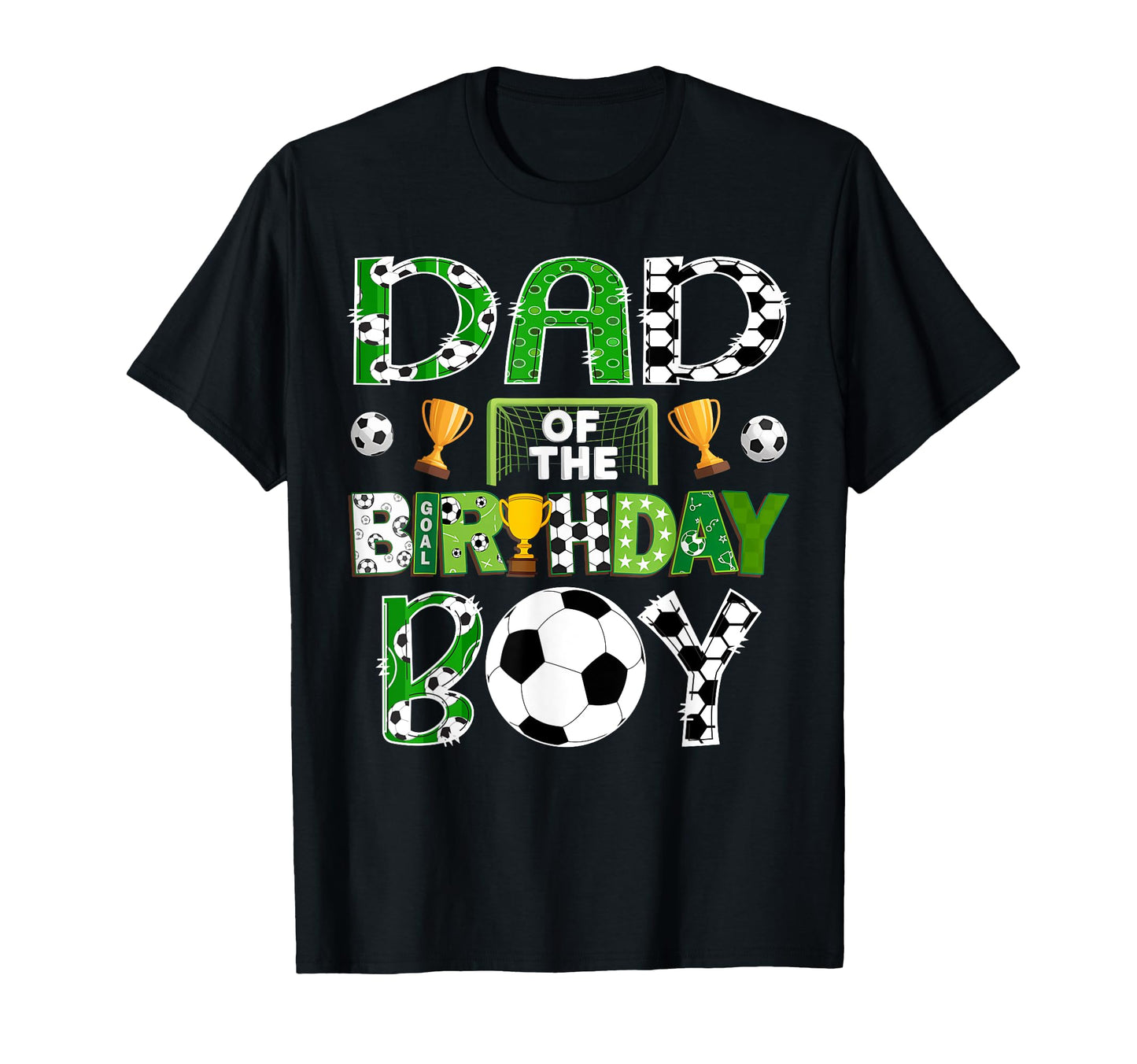 Dad Birthday Soccer Player Game Day T-Shirt - Custom Art Print Men Women - T-Shirt, Sweatshirt, Hoodie