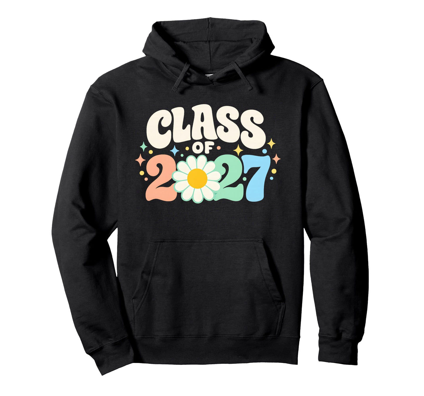 Class 2027 Graduate Flowers Graduation Hoodie - Minimalist Print Unisex - T-Shirt, Sweatshirt, Hoodie
