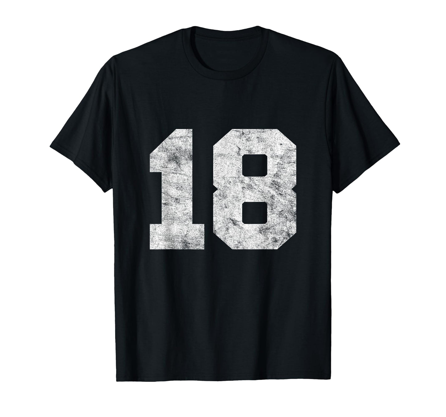 Lucky Number 18 Birthday Sports T-Shirt - Fun Novelty Design Men Women - T-Shirt, Sweatshirt, Hoodie