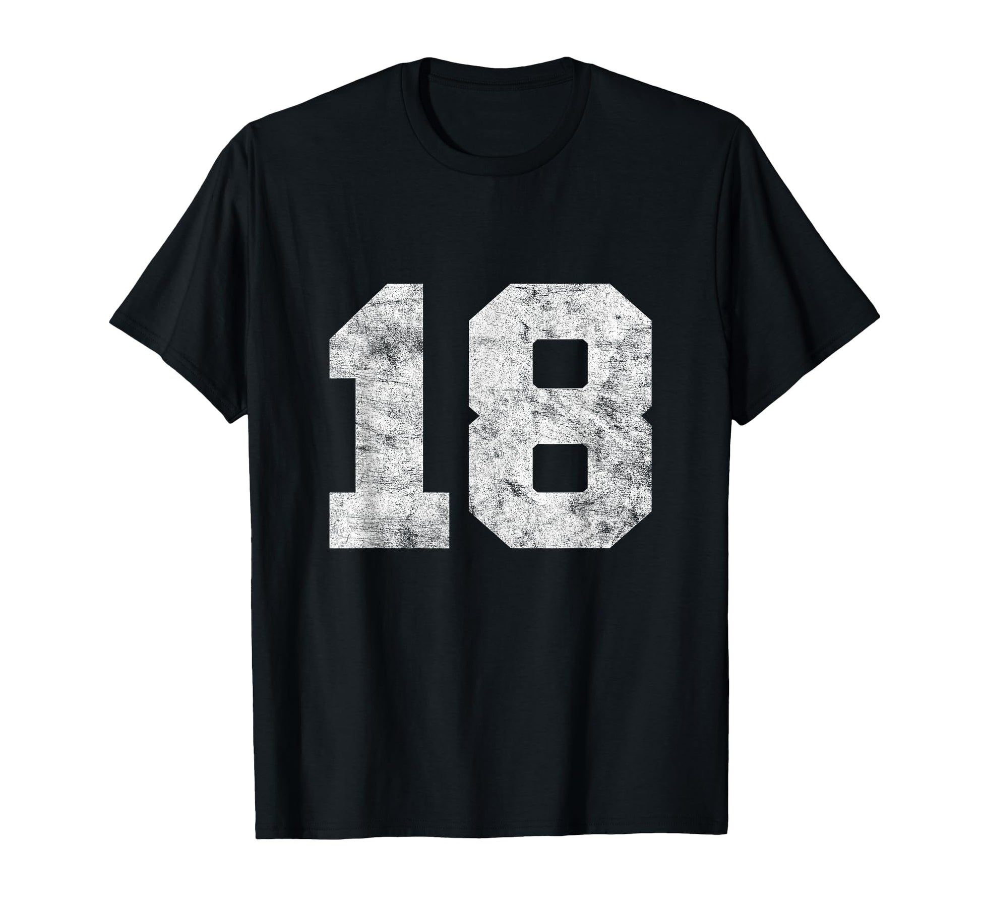 Lucky Number 18 Birthday Sports T-Shirt - Fun Novelty Design Men Women - T-Shirt, Sweatshirt, Hoodie
