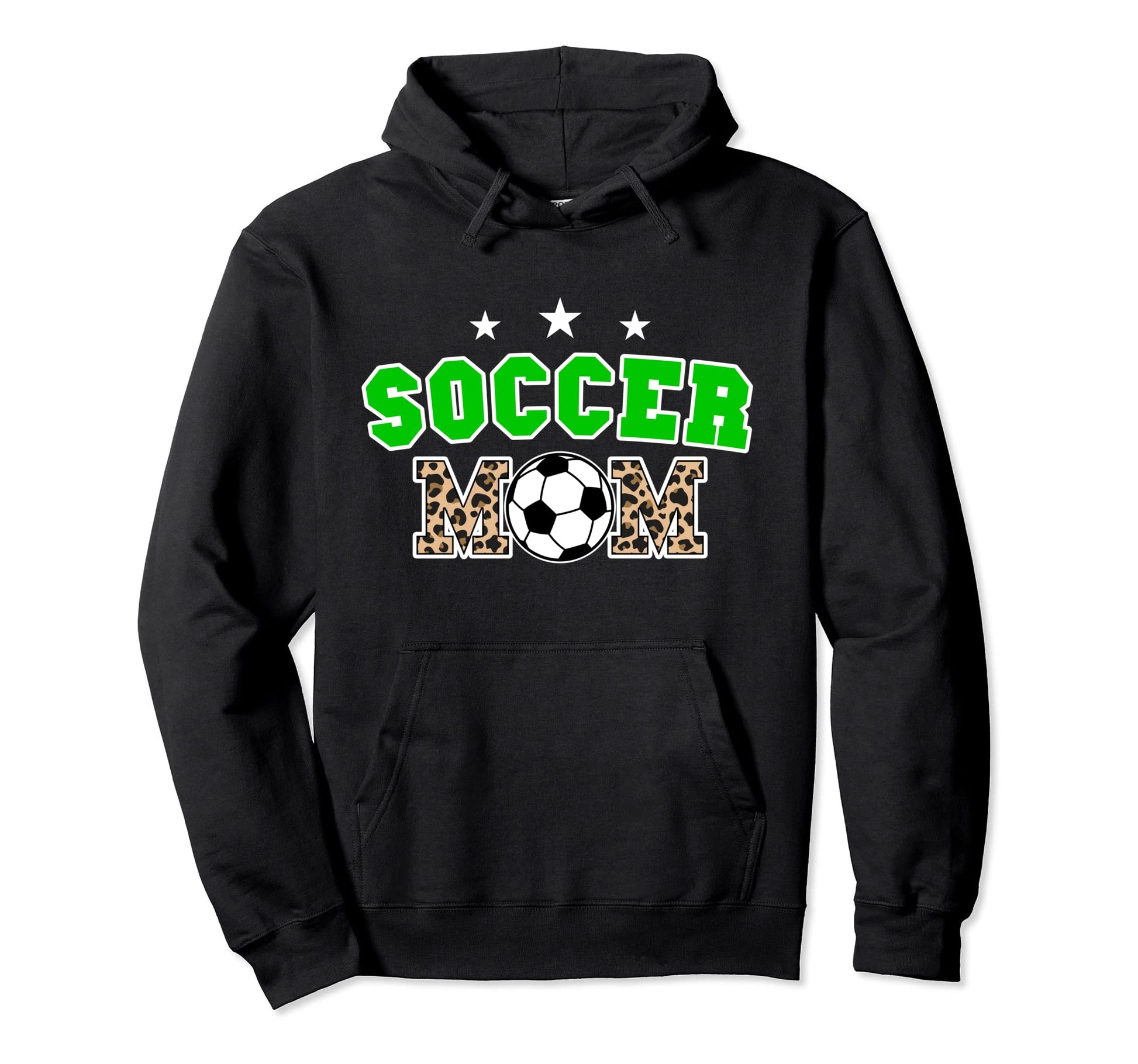 Soccer Mom Leopard Mothers Day Mom Hoodie - Novelty Apparel Unisex - T-Shirt, Sweatshirt, Hoodie