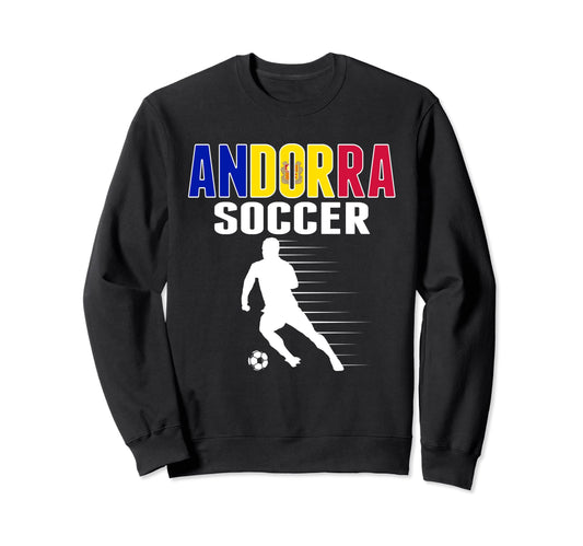Andorra Soccer Fans Jersey Andorran Sweatshirt - Trendy Graphic for Adults - T-Shirt, Sweatshirt, Hoodie