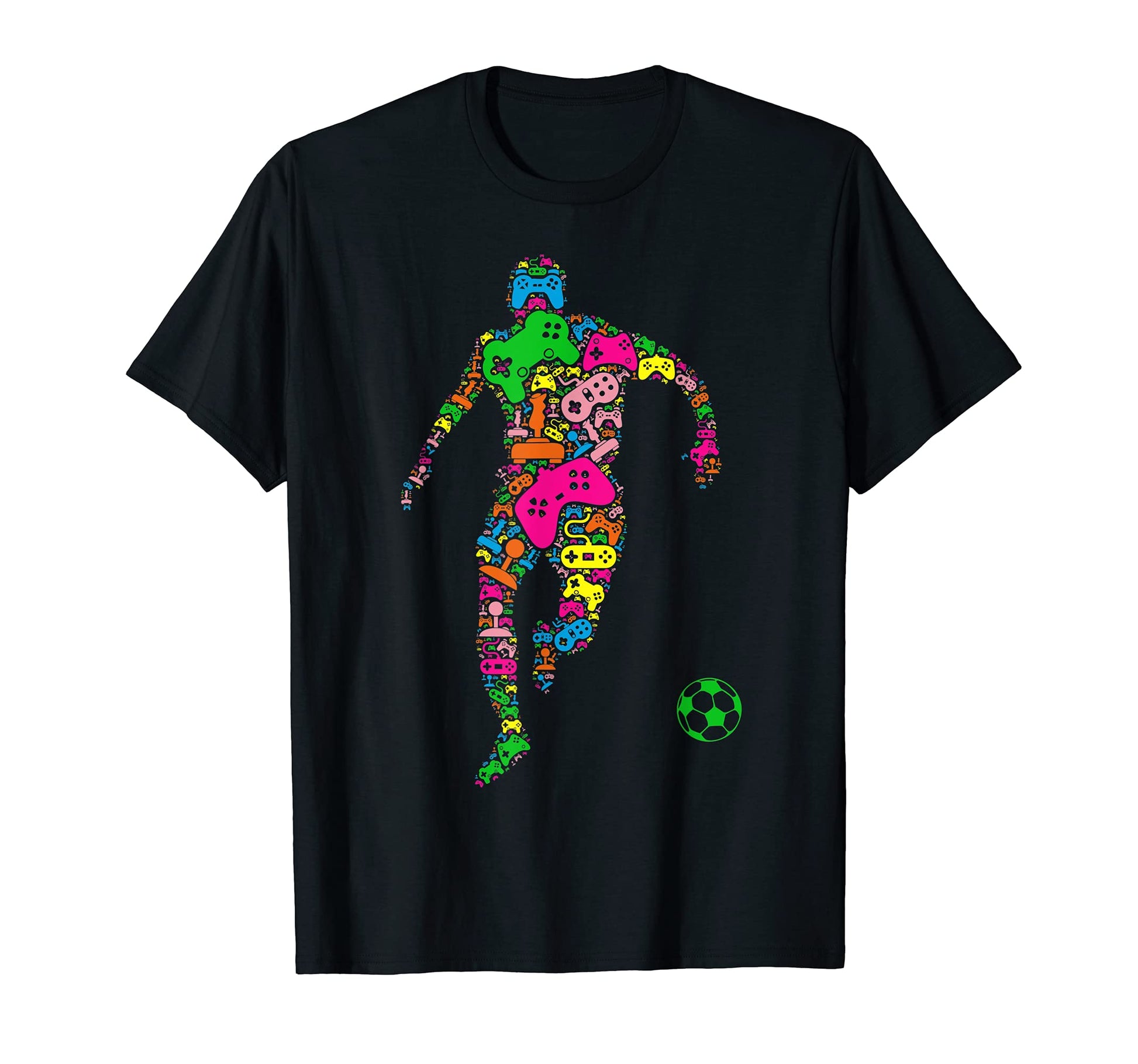 Funny Soccer Controller Gamers Video Game T-Shirt - Novelty Apparel Unisex - T-Shirt, Sweatshirt, Hoodie